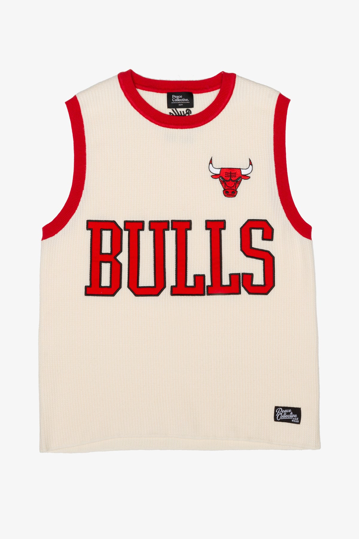 Maillot de basketball tricoté des Chicago Bulls - Ivoire
