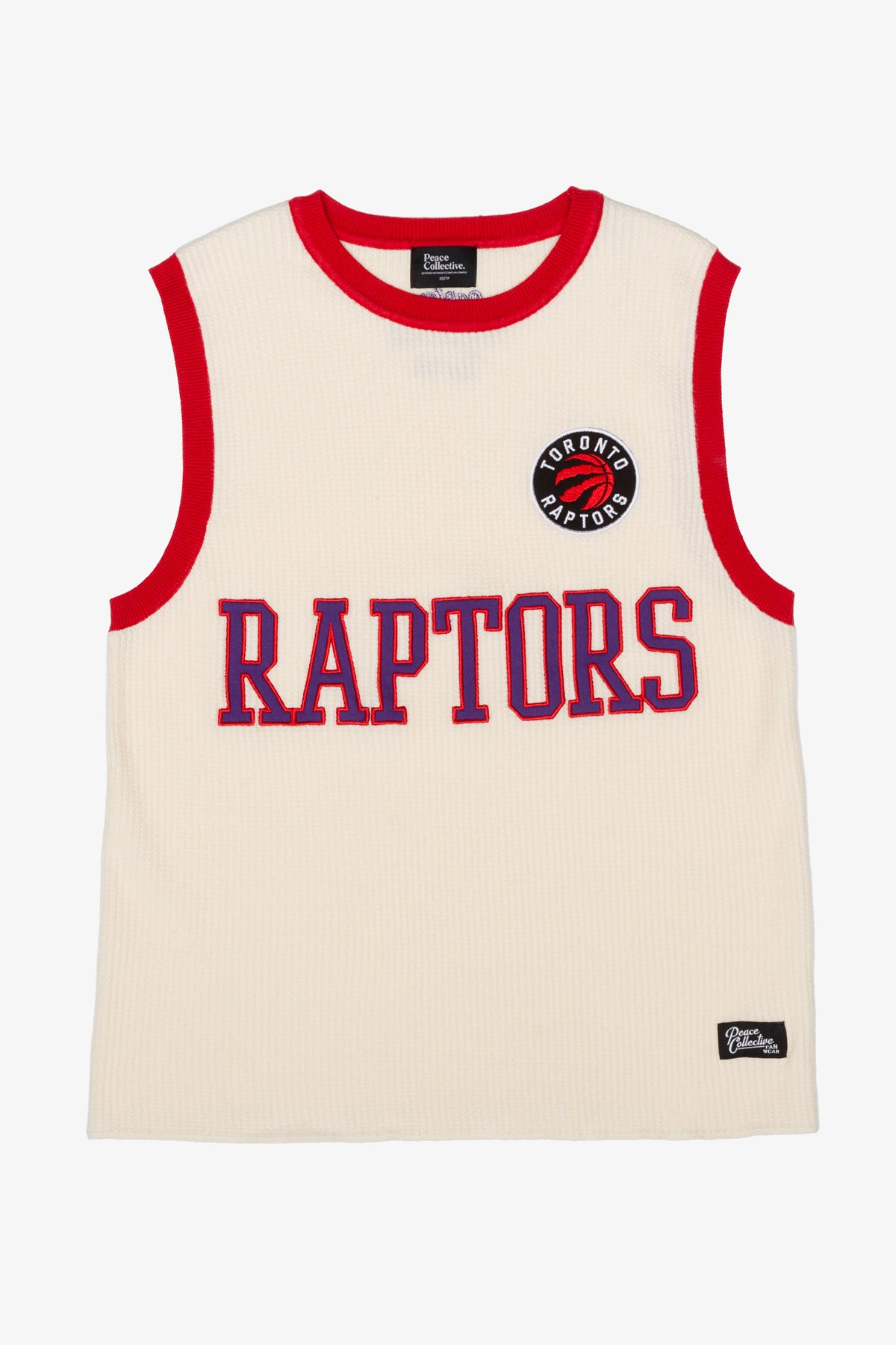 Maillot de basketball tricoté des Raptors de Toronto - Ivoire
