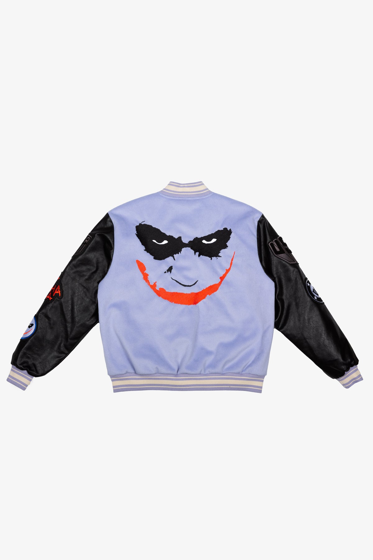 US Soccer x DC Comics Joker Nylon-Collegejacke – Lila