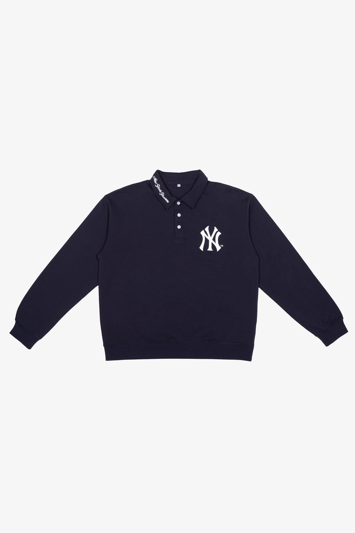 New York Yankees Longsleeve Polo - Navy
