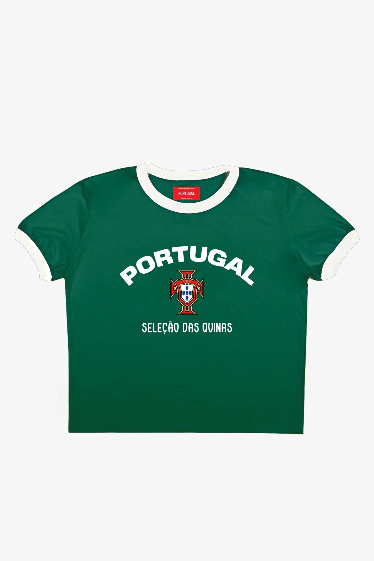 Portugal Cropped Ringer T-Shirt - Green