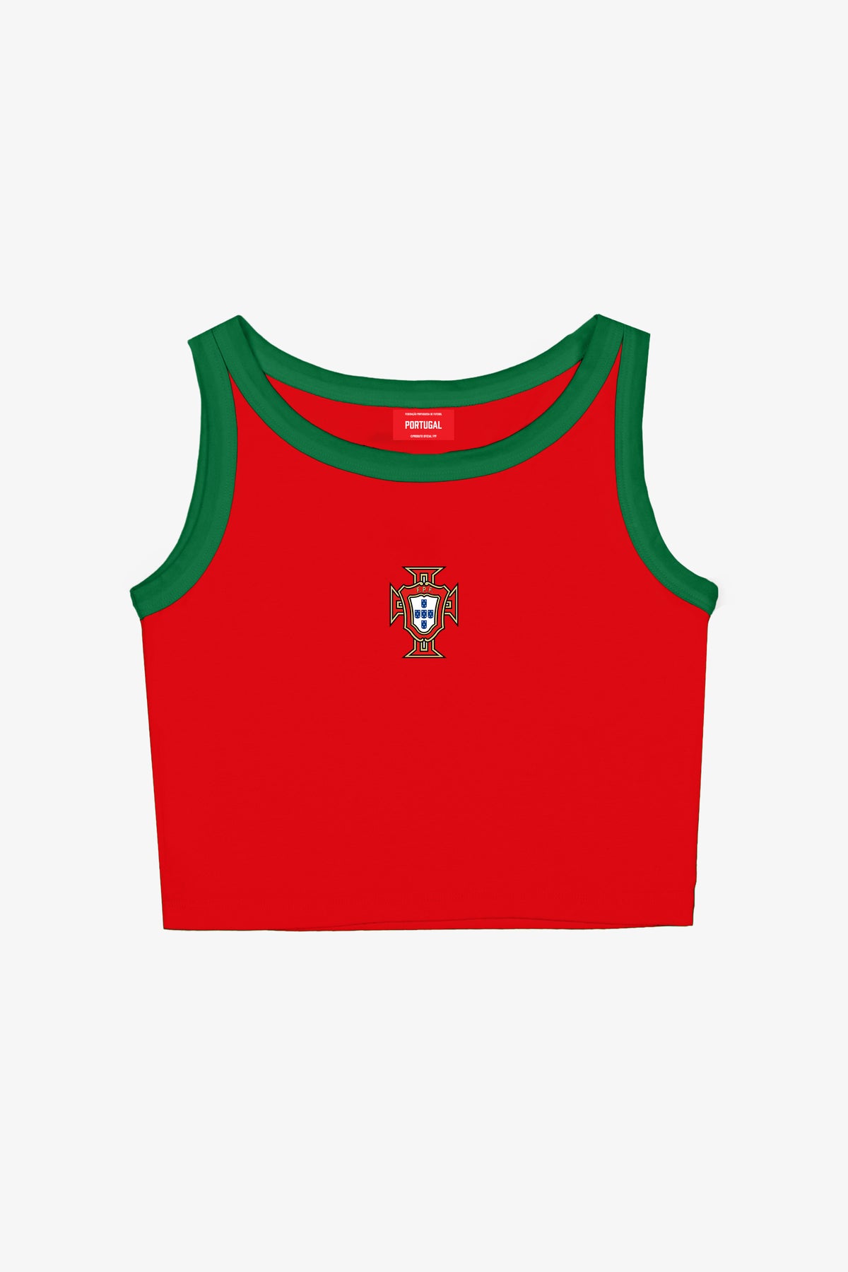 Portugal Women's Cropped Tank - Red