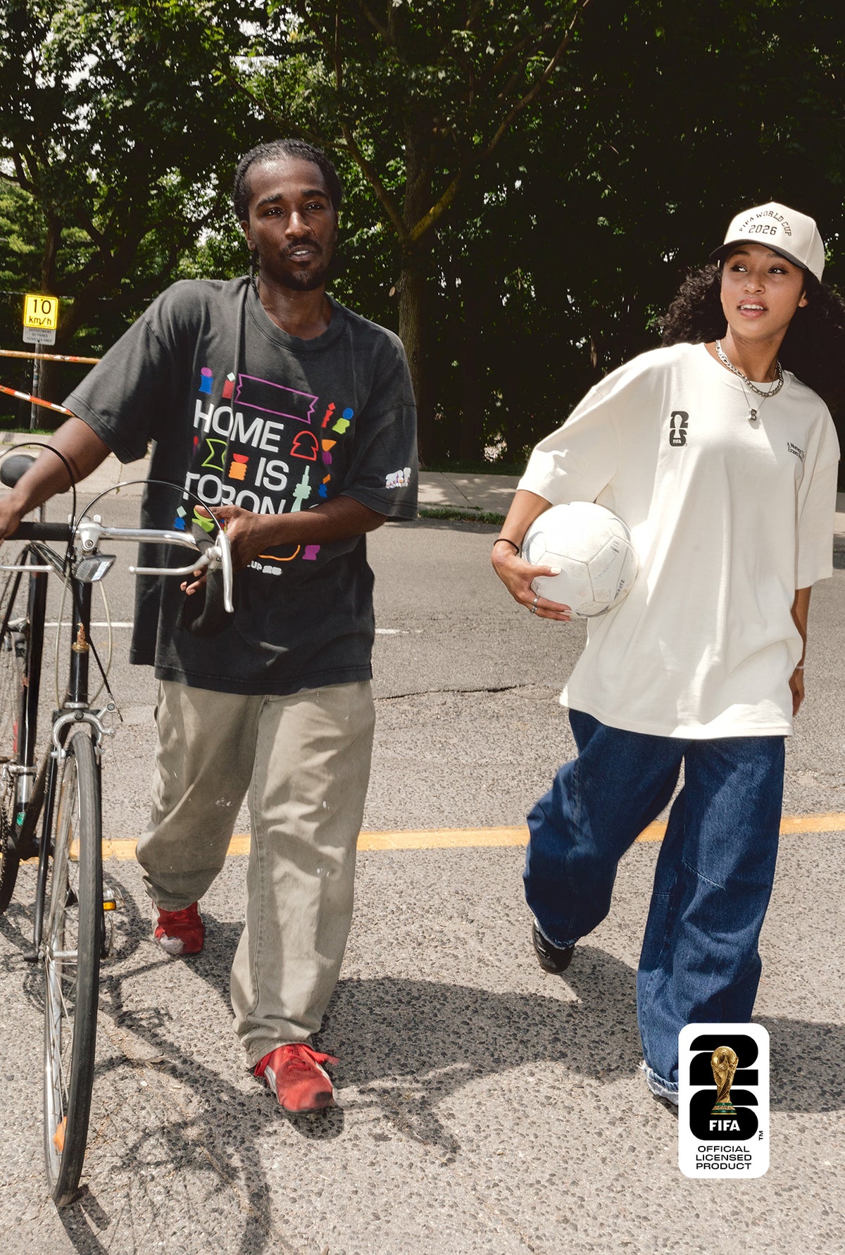 FIFA World Cup 26 Toronto Heavyweight Garment Dyed T-Shirt - Black