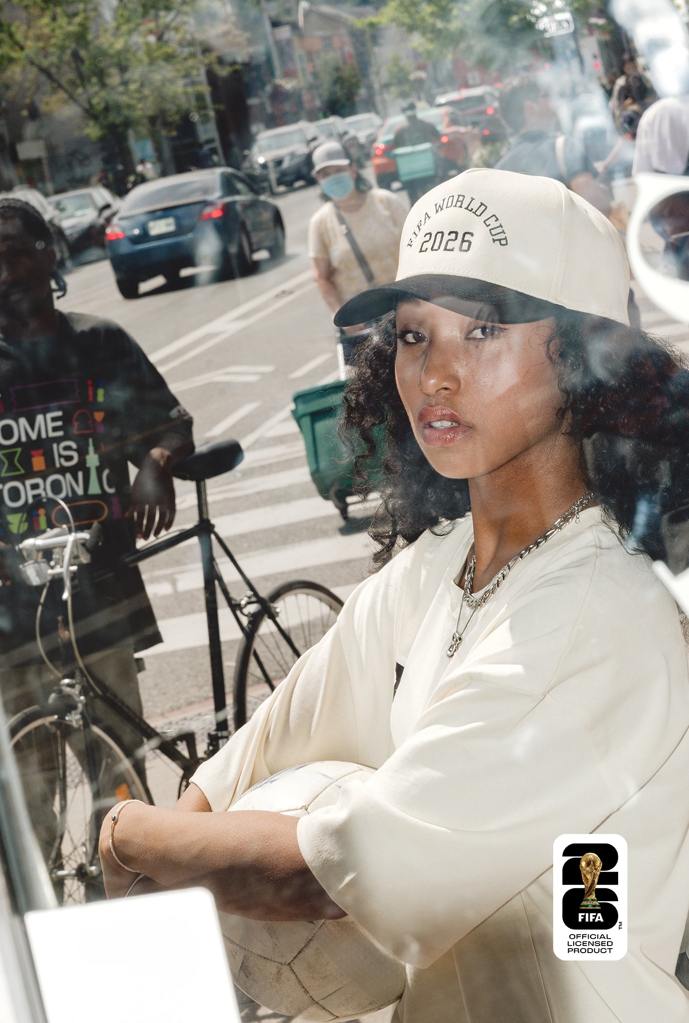 FIFA World Cup 26 A-Frame Cap - Ivory / Black