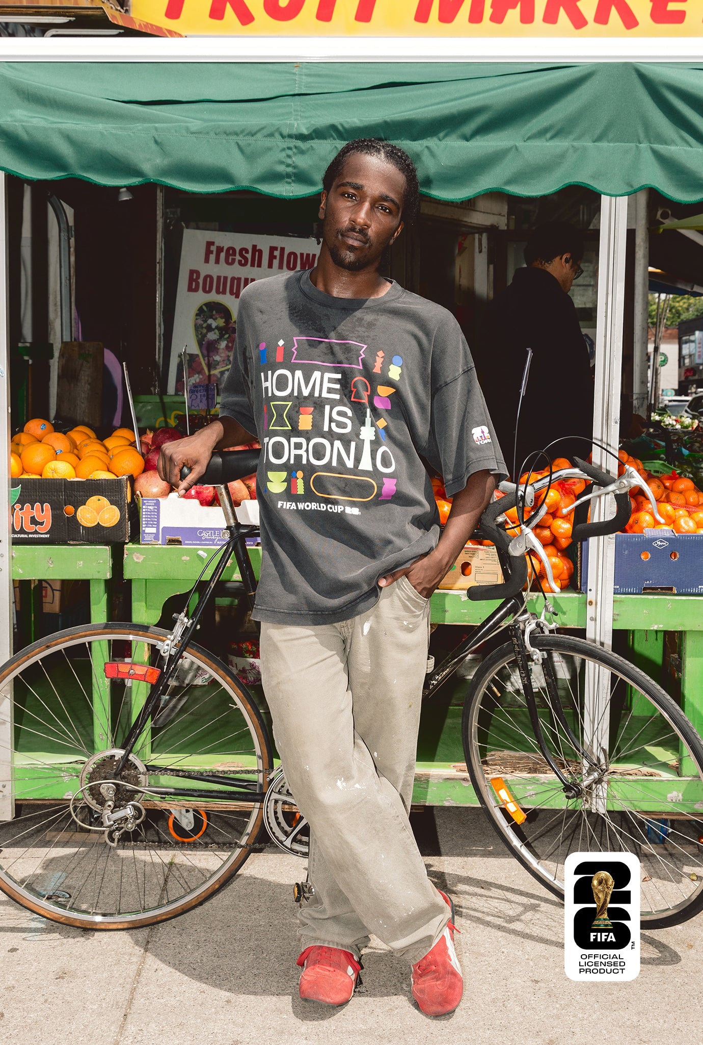 Toronto FIFA Heavyweight Garment Dyed T-Shirt - Black