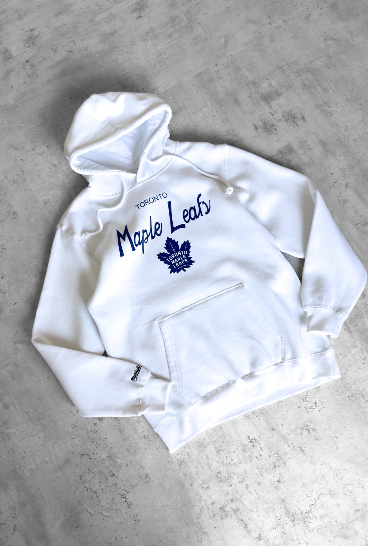 Toronto Maple Leafs Times Up Hoodie - White