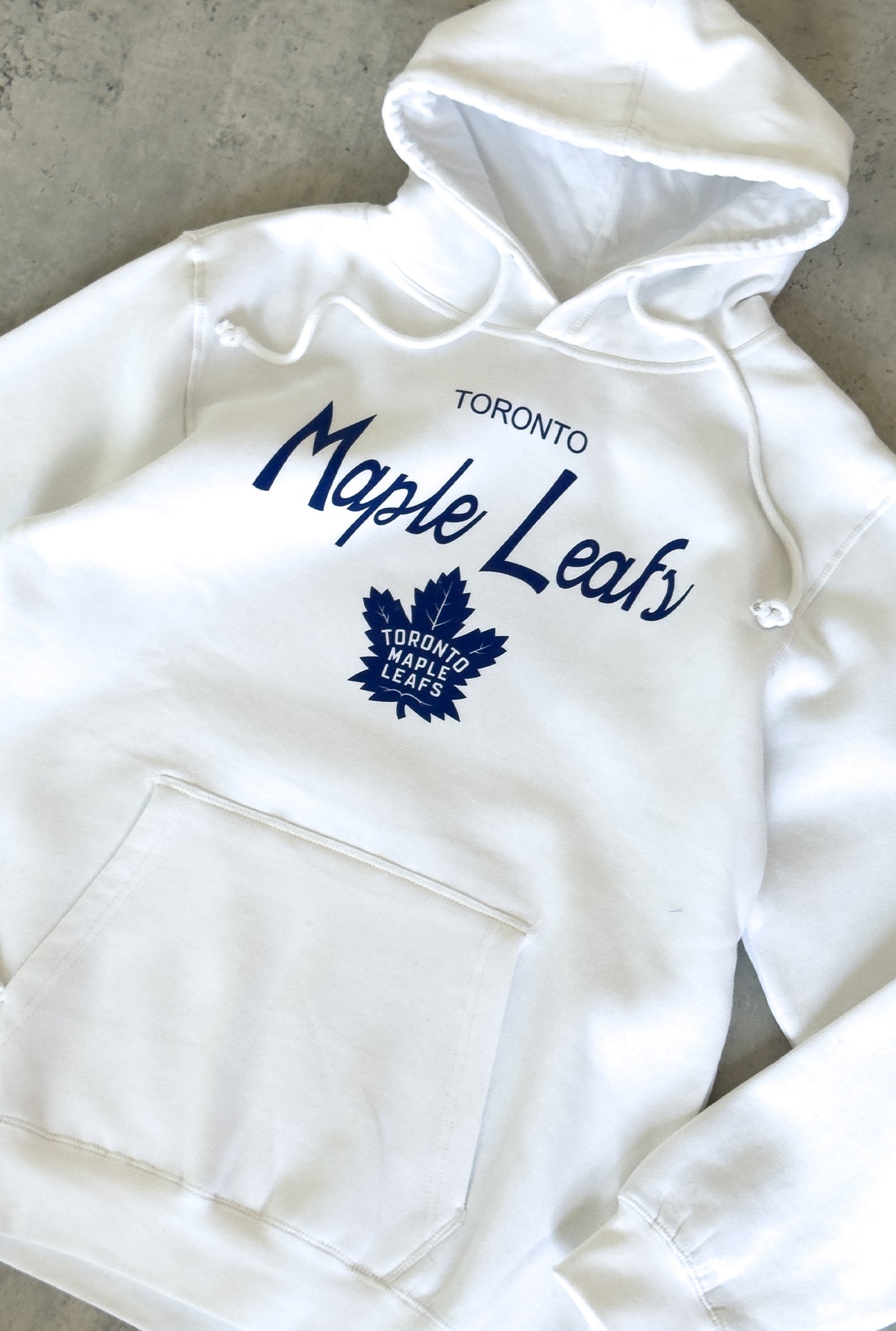 Toronto Maple Leafs Times Up Hoodie - White