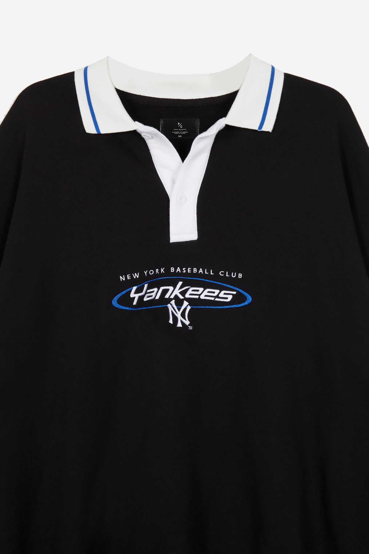 New York Yankees Oversized Rugby - Black