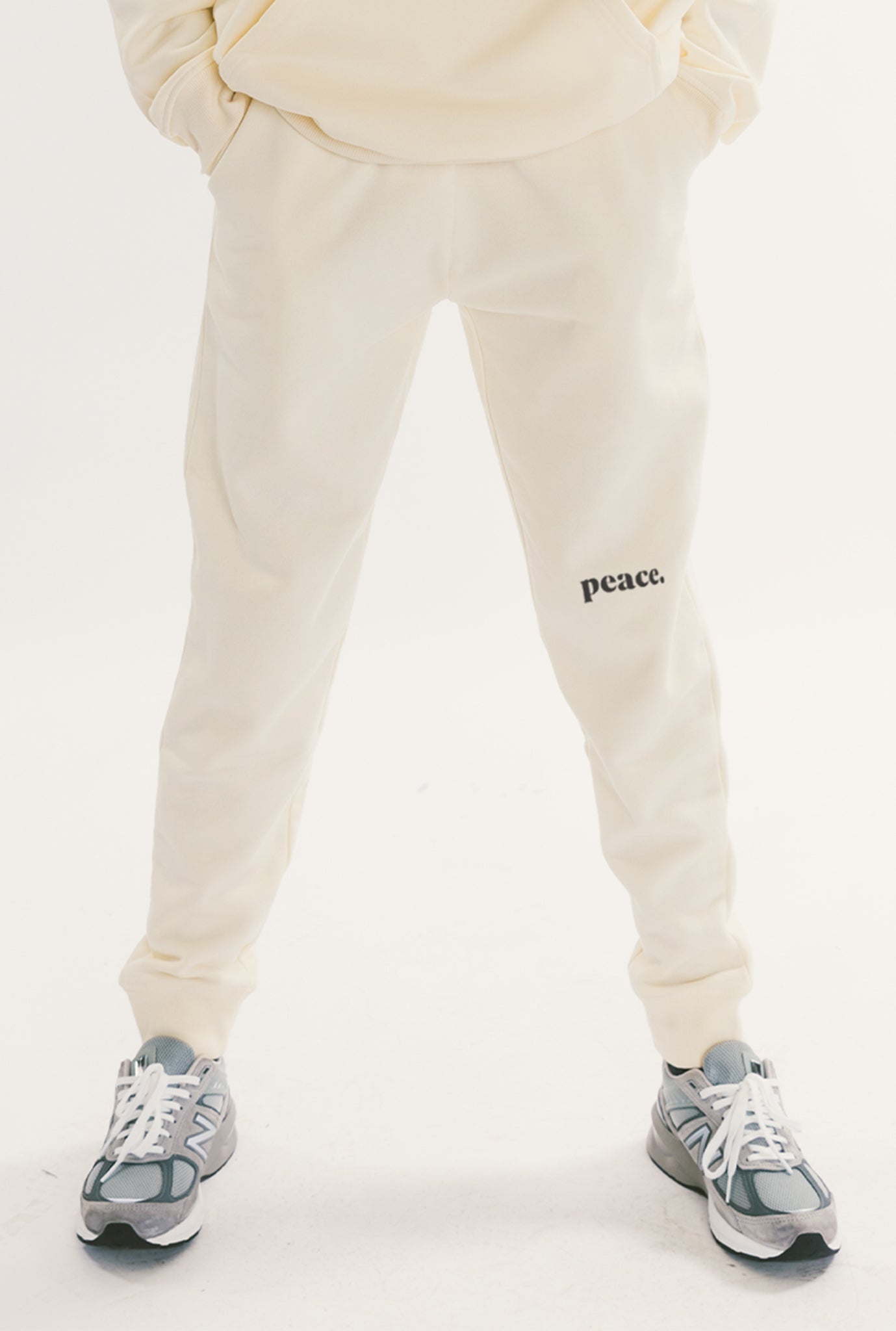 Peace Essentials Jogginghose - Elfenbein