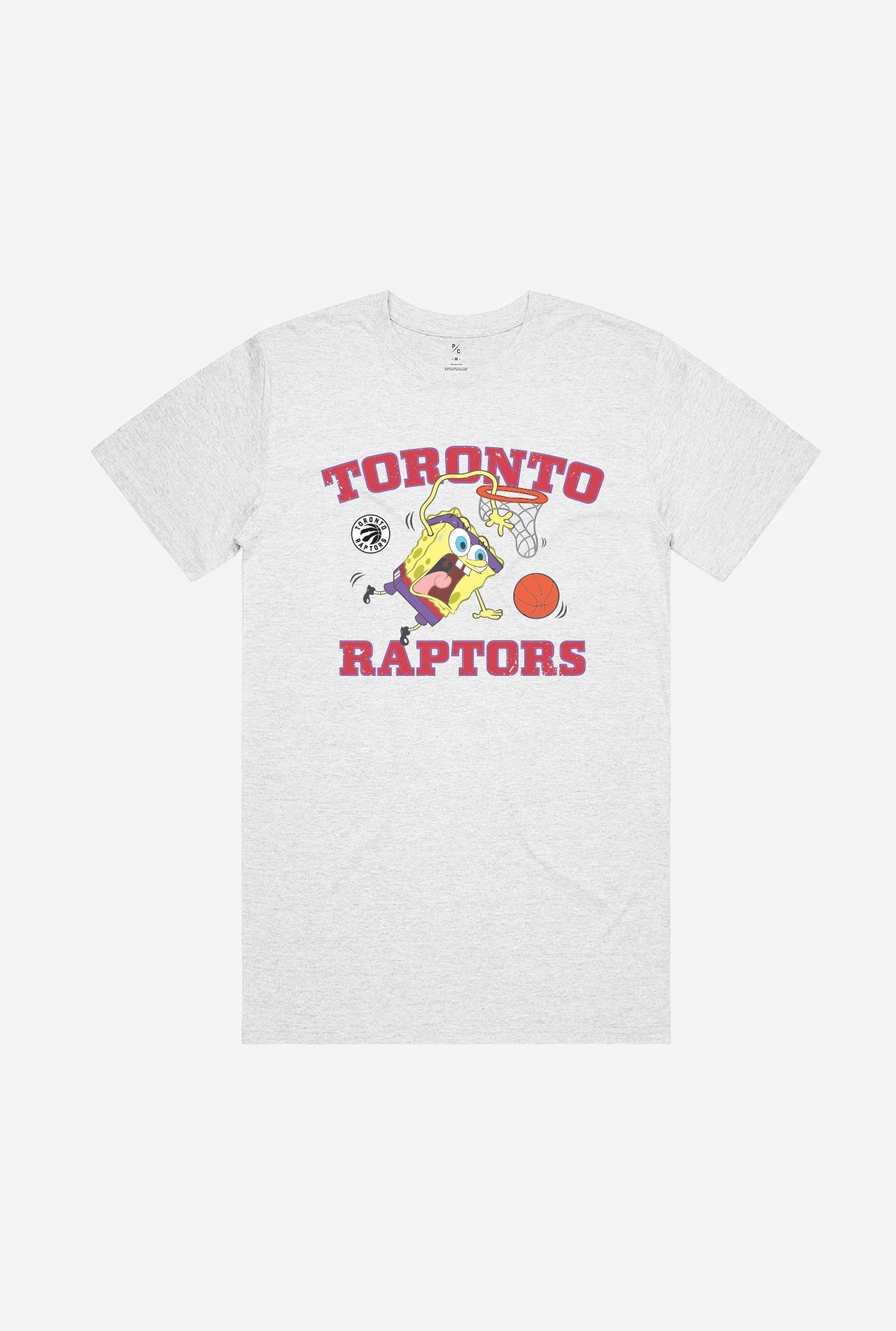 Toronto Raptors Spongebob T-Shirt - Ash