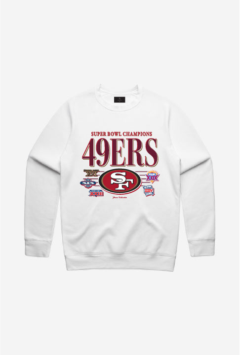 San Francisco 49ers Vintage Crewneck - White