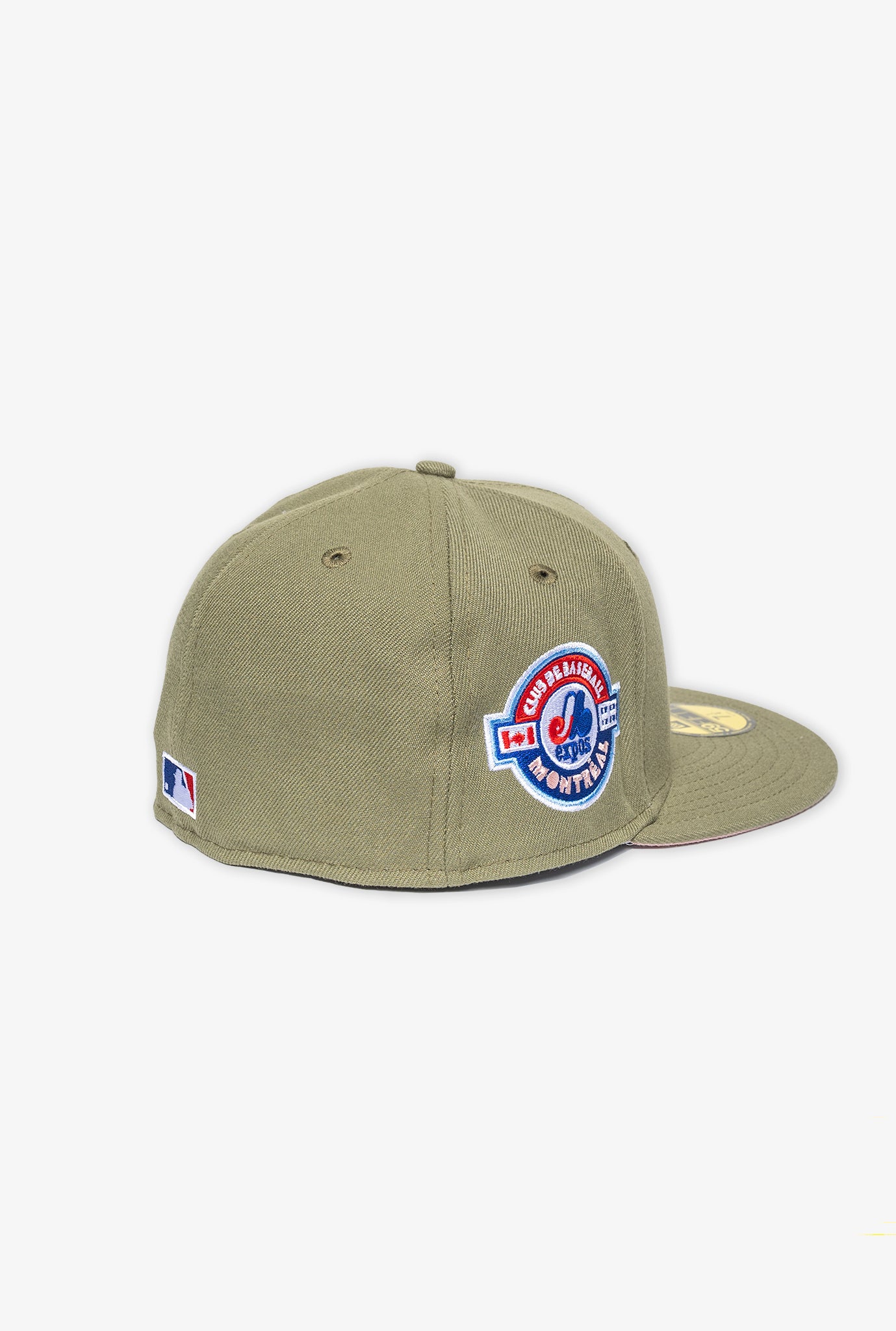 Montreal Expos 59FIFTY Pink Under Brim - Olive