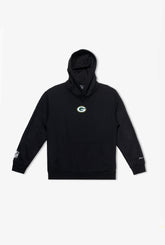 Sweat à capuche épais avec logo des Packers de Green Bay - Noir