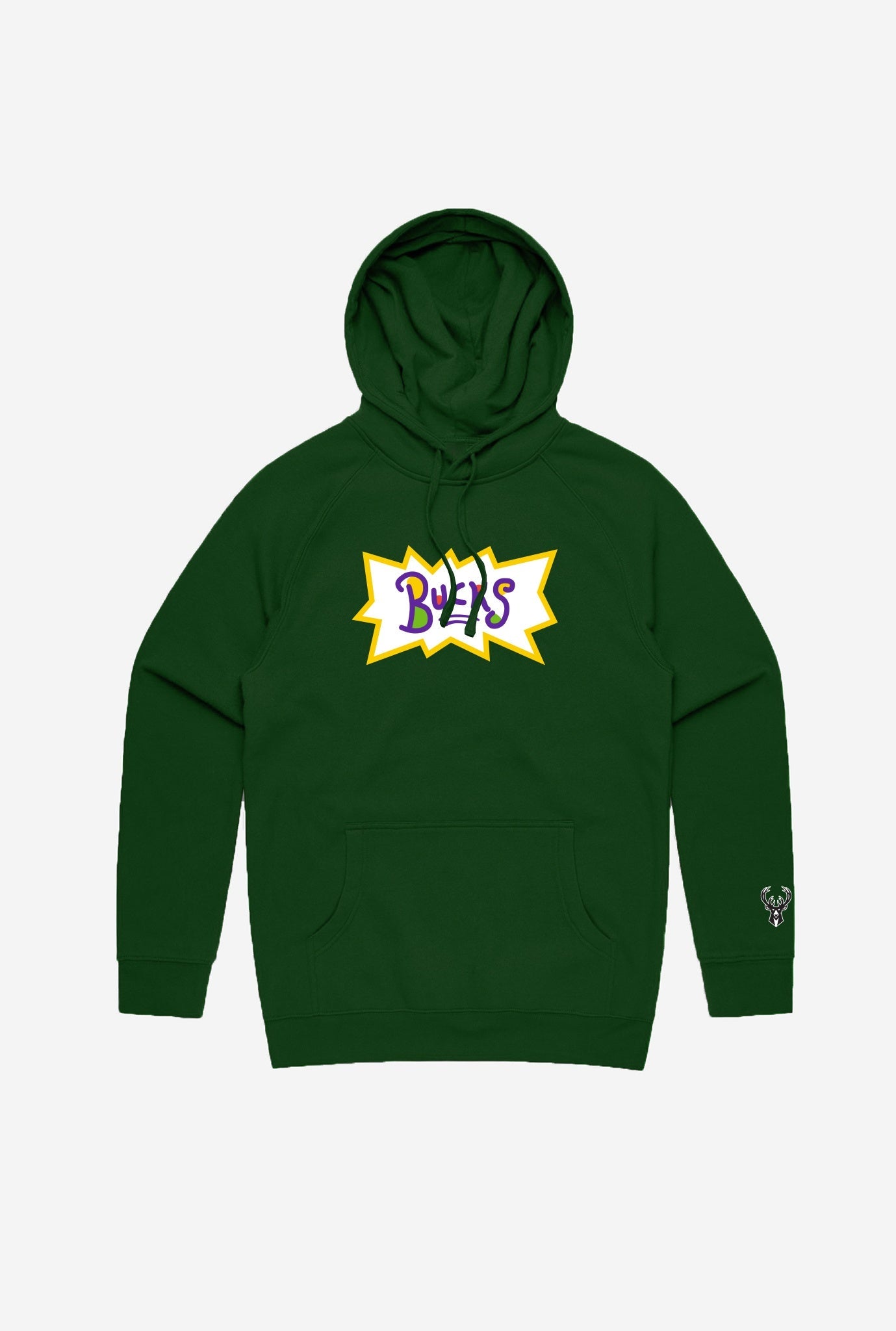 NBA x Rugrats Milwaukee Bucks Hoodie - Forest Green