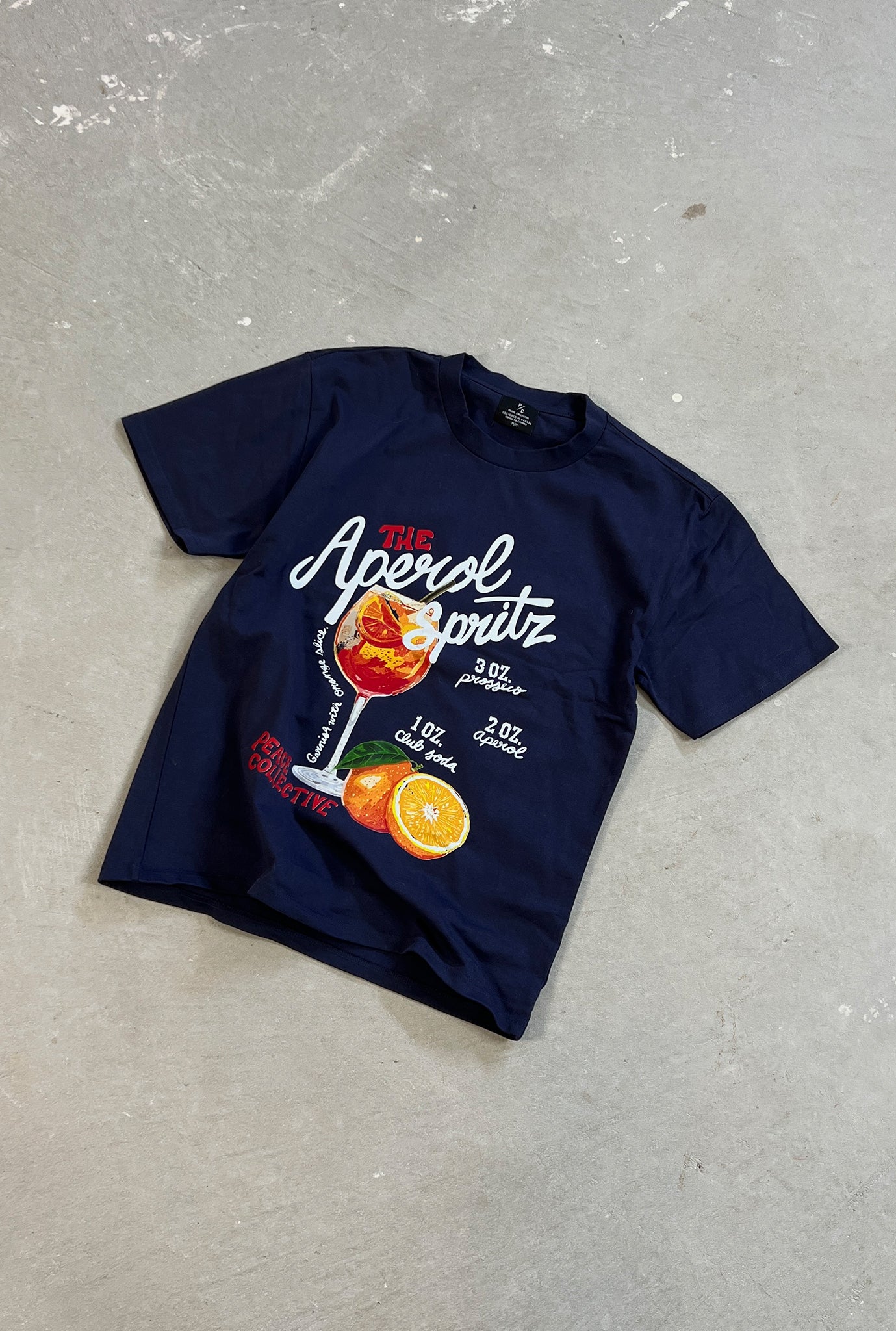 The Aperol Spritz Premium T-Shirt - Navy