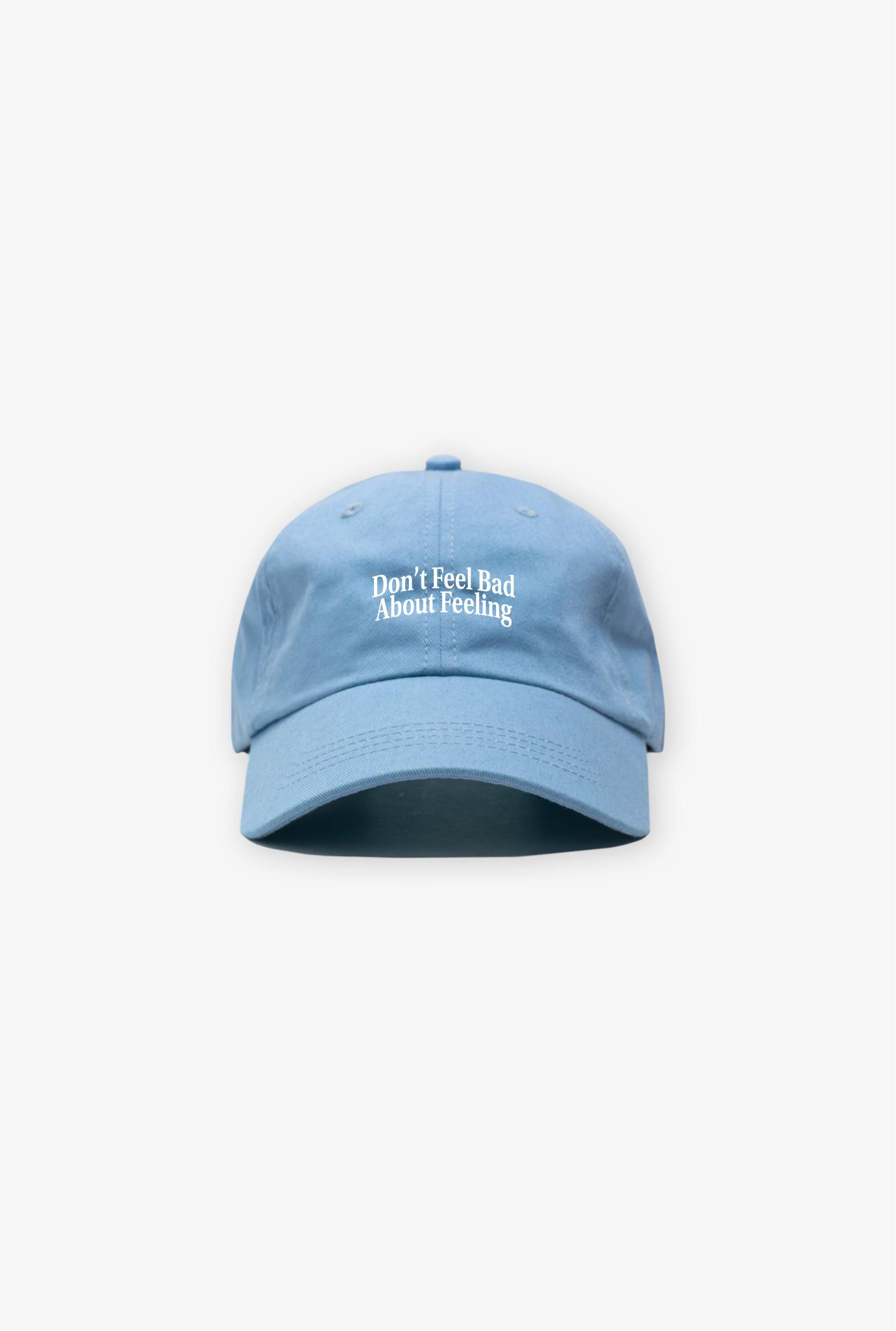 Don't Feel Bad About Feeling Dad Cap - Vista Blue
