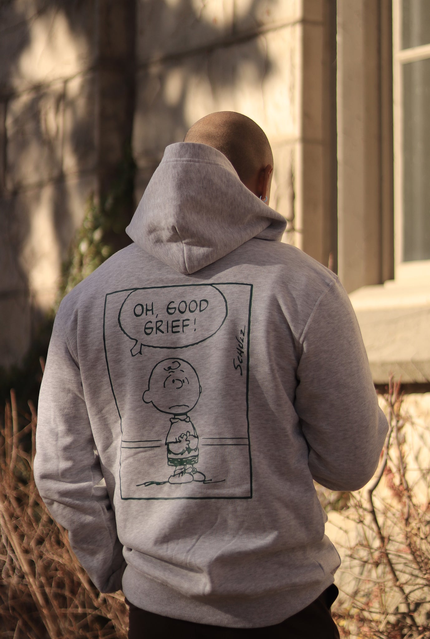 Peanuts Mental Health is Health Good Grief! Hoodie - Ash Grey