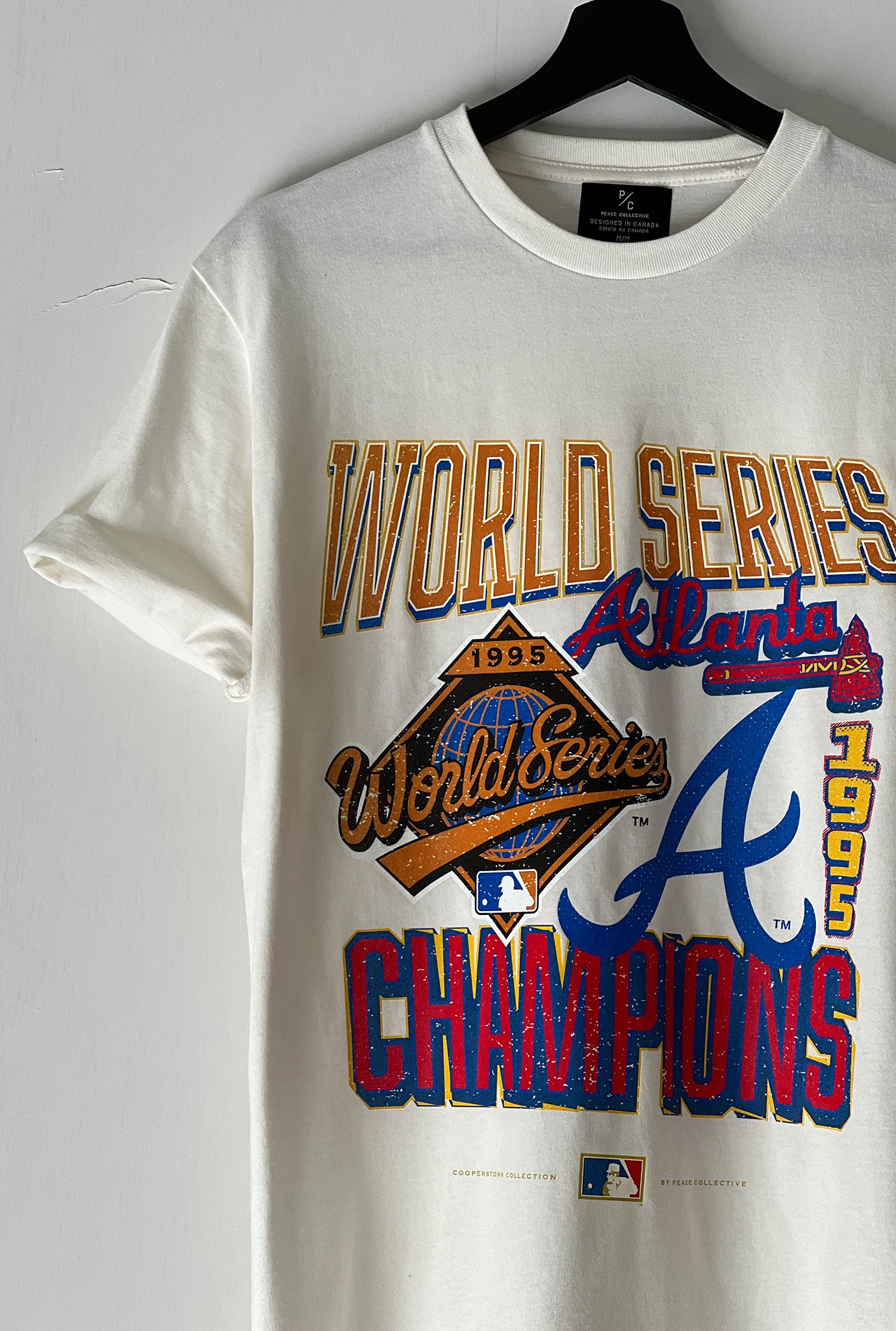 Atlanta Braves 1995 World Series Cooperstown Collection Premium T-Shirt - Natural