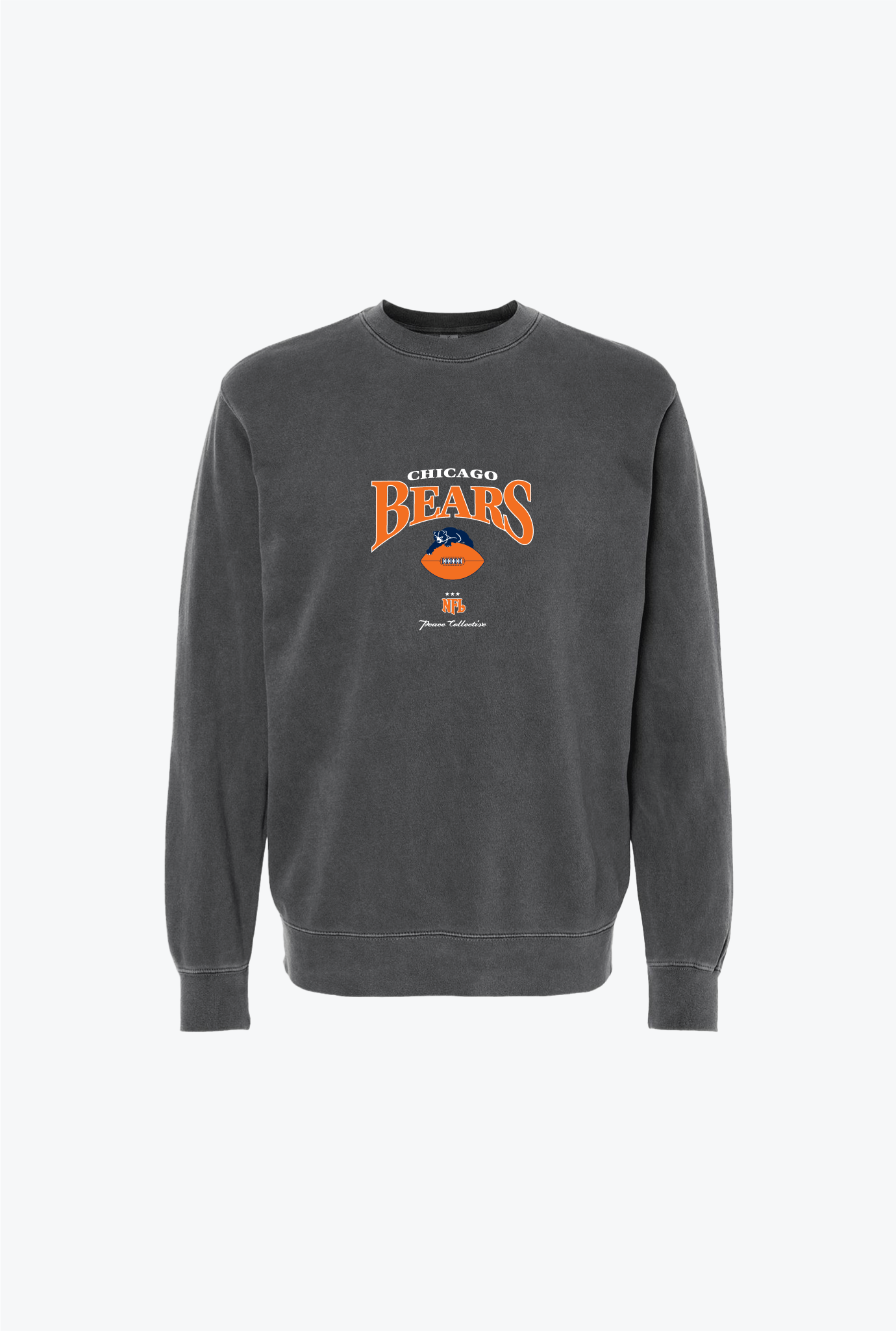 Chicago Bears Vintage Embroidered Crewneck - Black