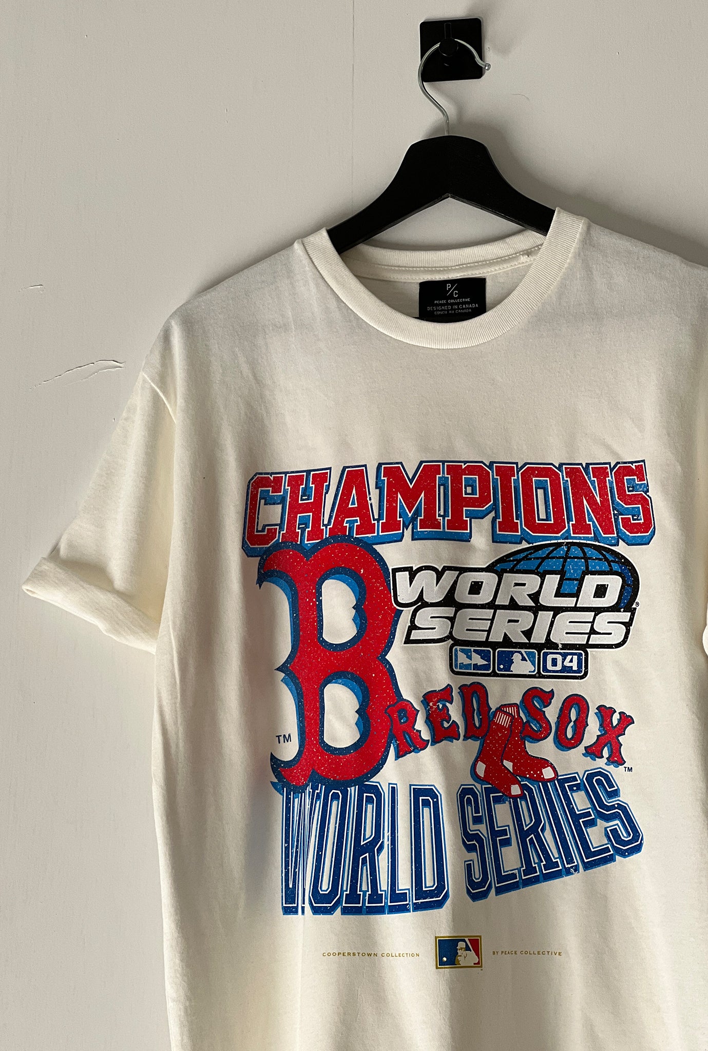 T-shirt Premium de la collection Cooperstown des World Series 2004 des Red Sox de Boston - Naturel