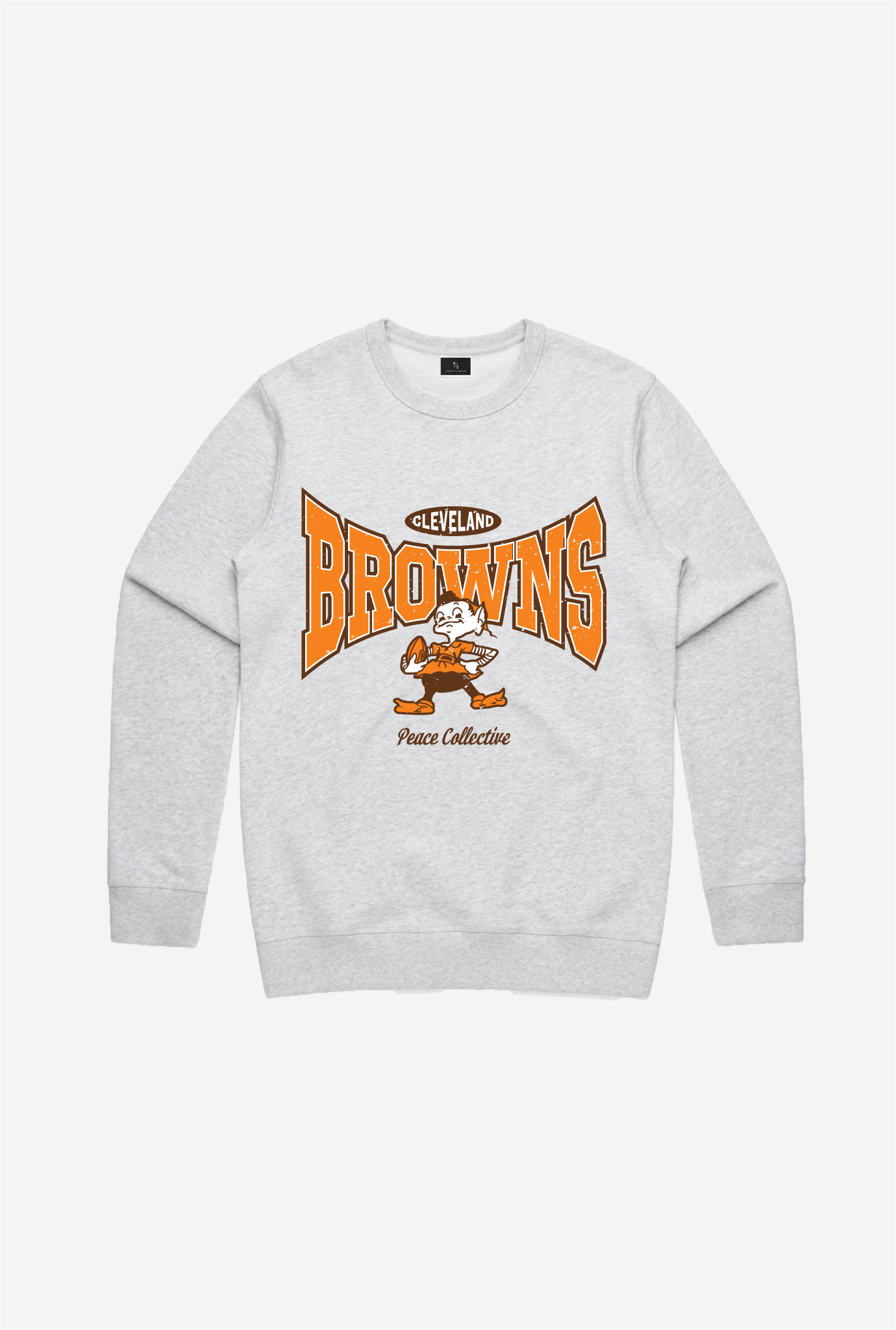 Cleveland Browns Washed Graphic Crewneck - Ash