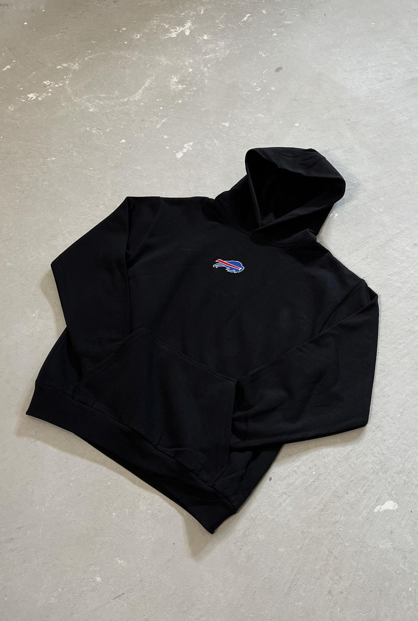 Buffalo Bills Logo Heavyweight Hoodie - Black