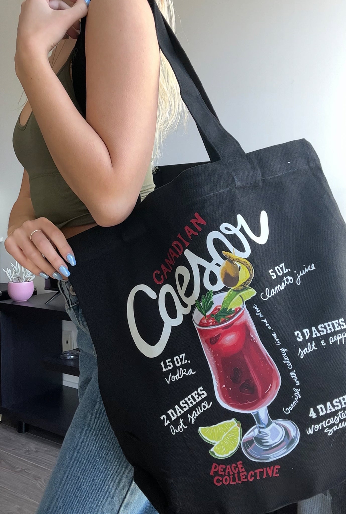 The Caesar Tote - Black