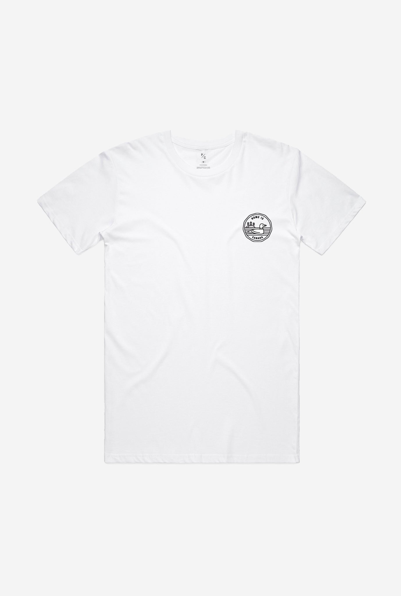 Home is Canada Loonie T-Shirt - White