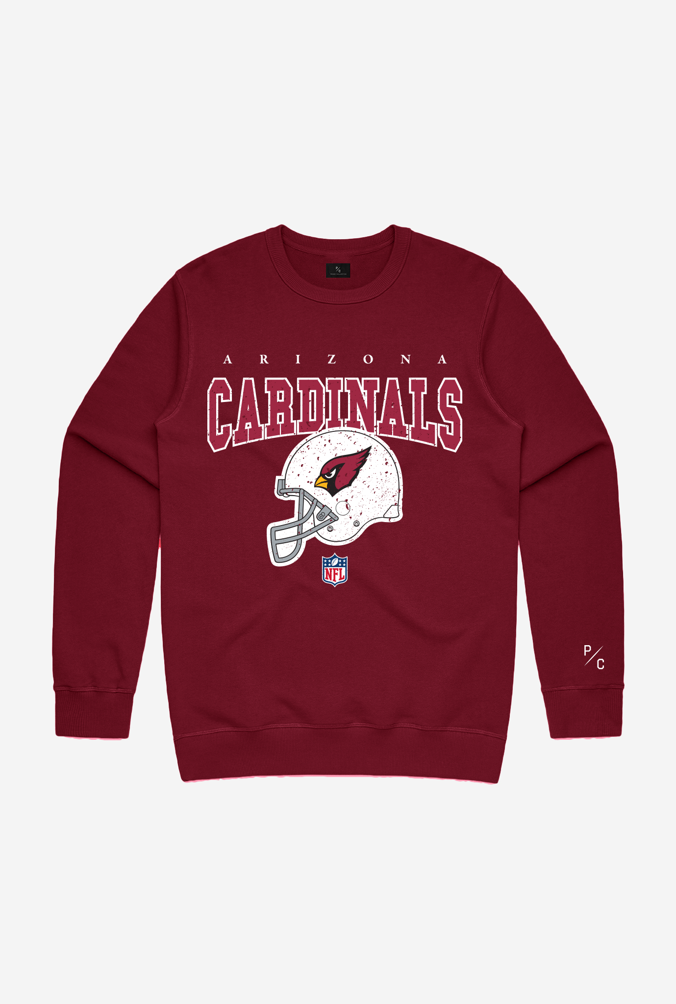 Pull ras du cou vintage Arizona Cardinals - Bordeaux
