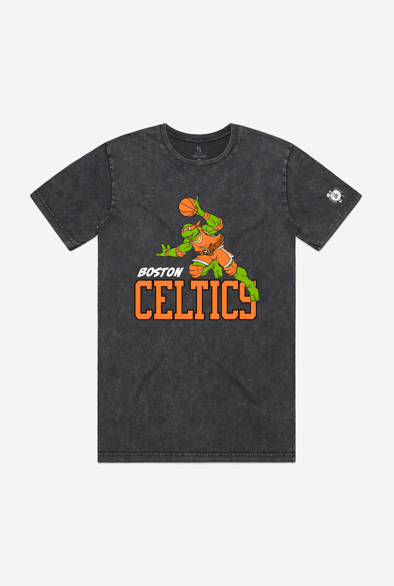 P/C x TMNT Boston Celtics Stonewash T-Shirt - Black