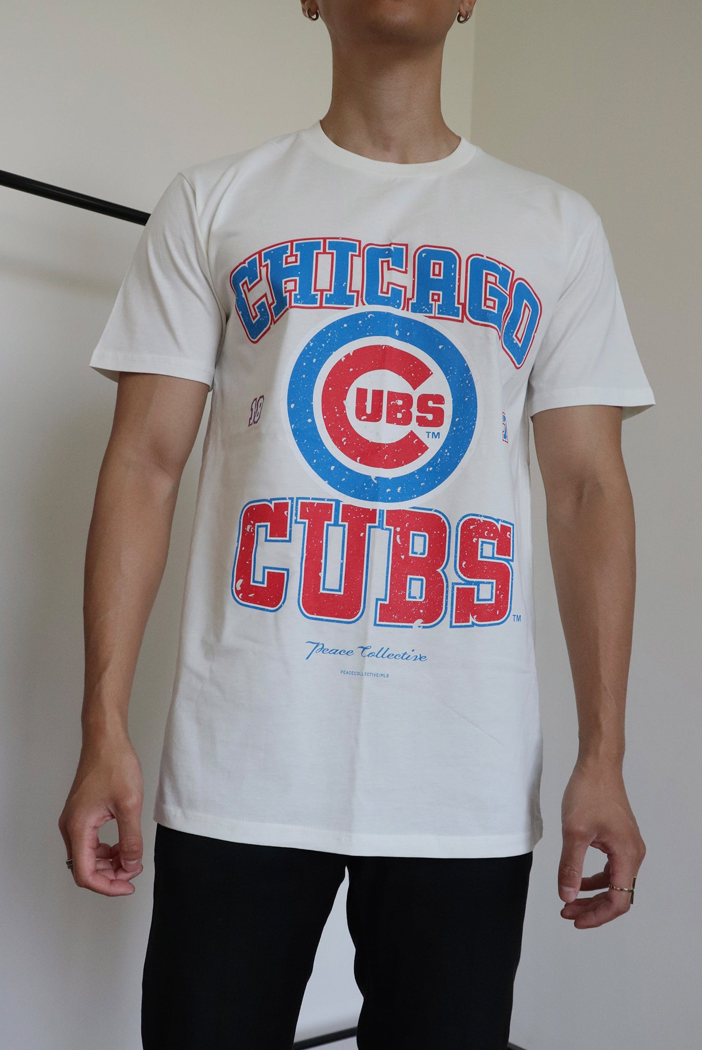 Chicago Cubs Vintage Washed T-Shirt - Ivory