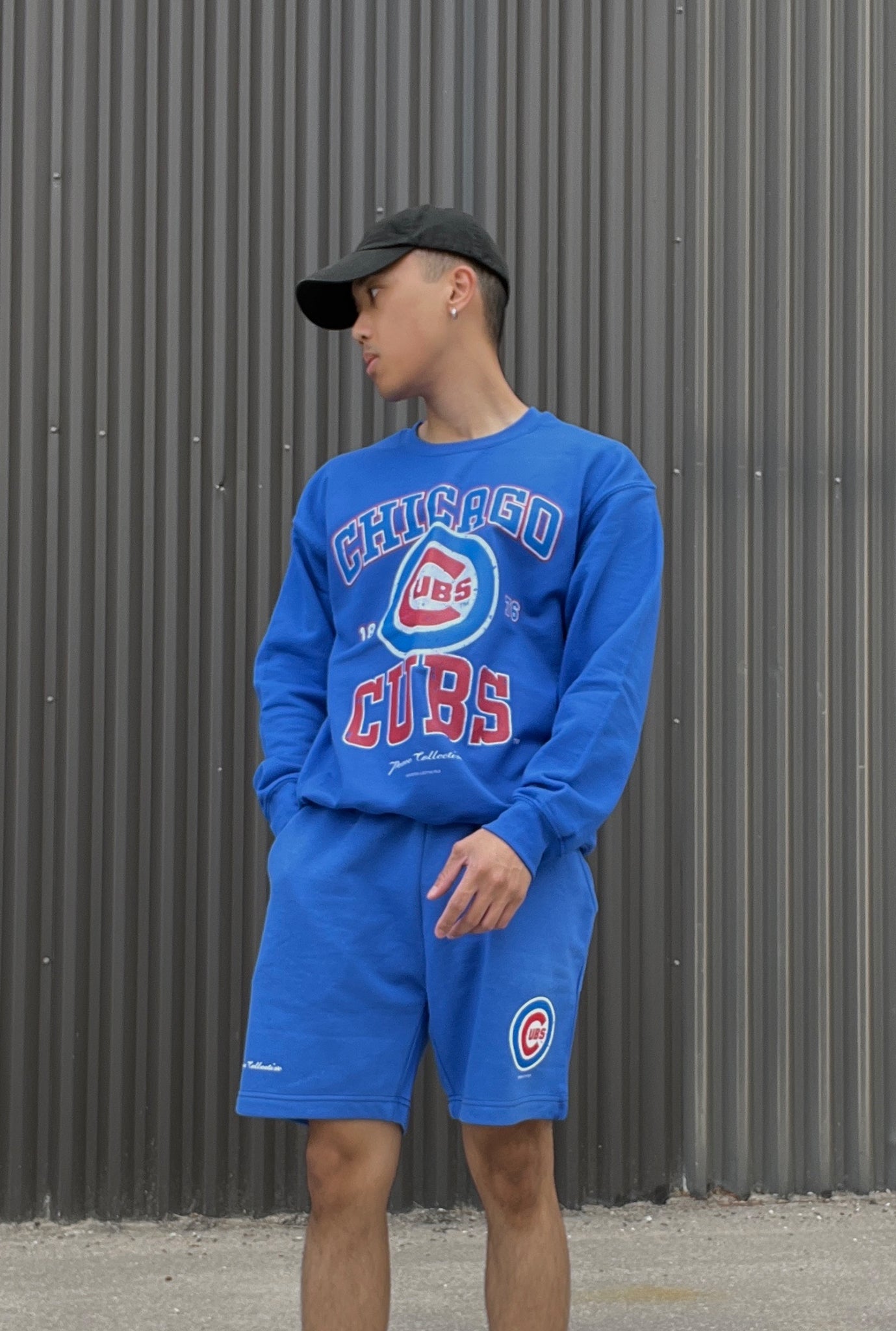 Chicago Cubs Vintage Washed Crewneck - Royal