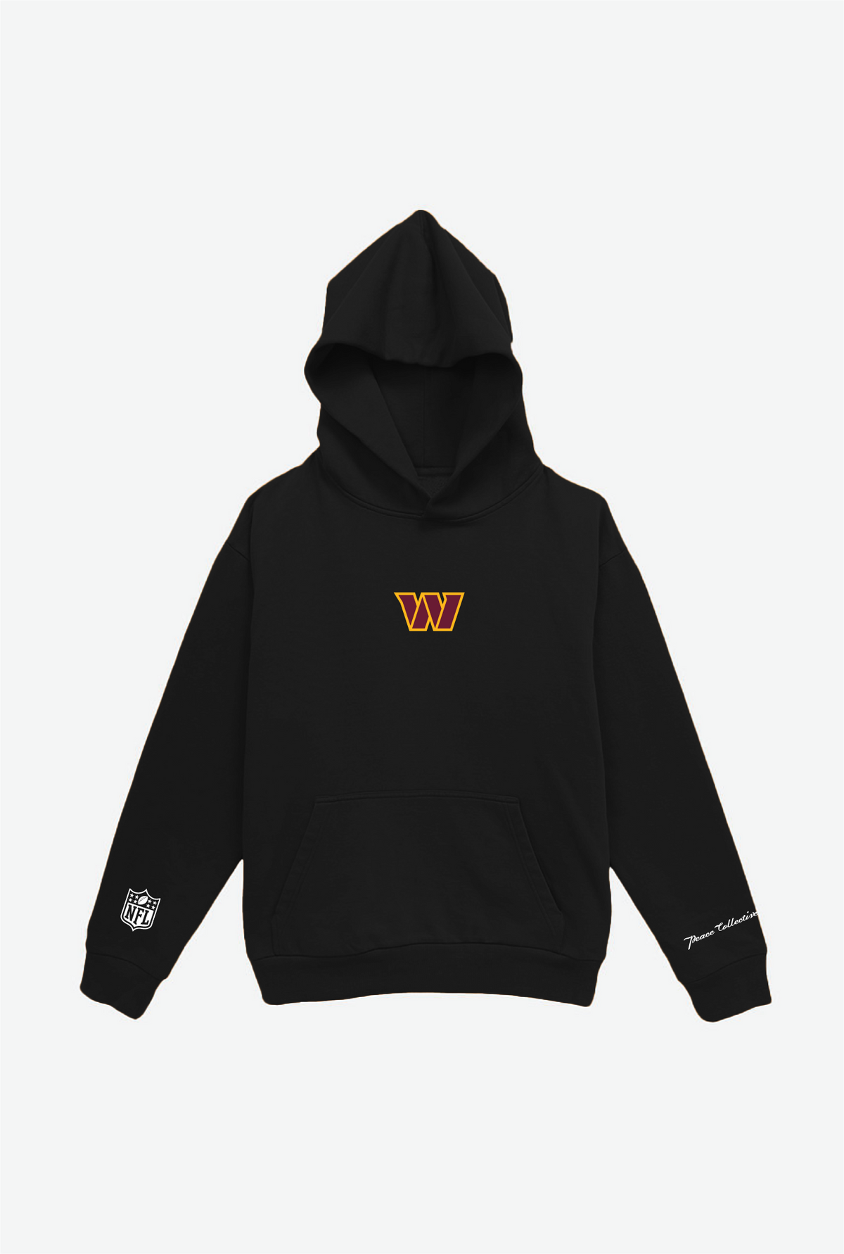 Washington Commanders Logo Heavyweight Hoodie - Black