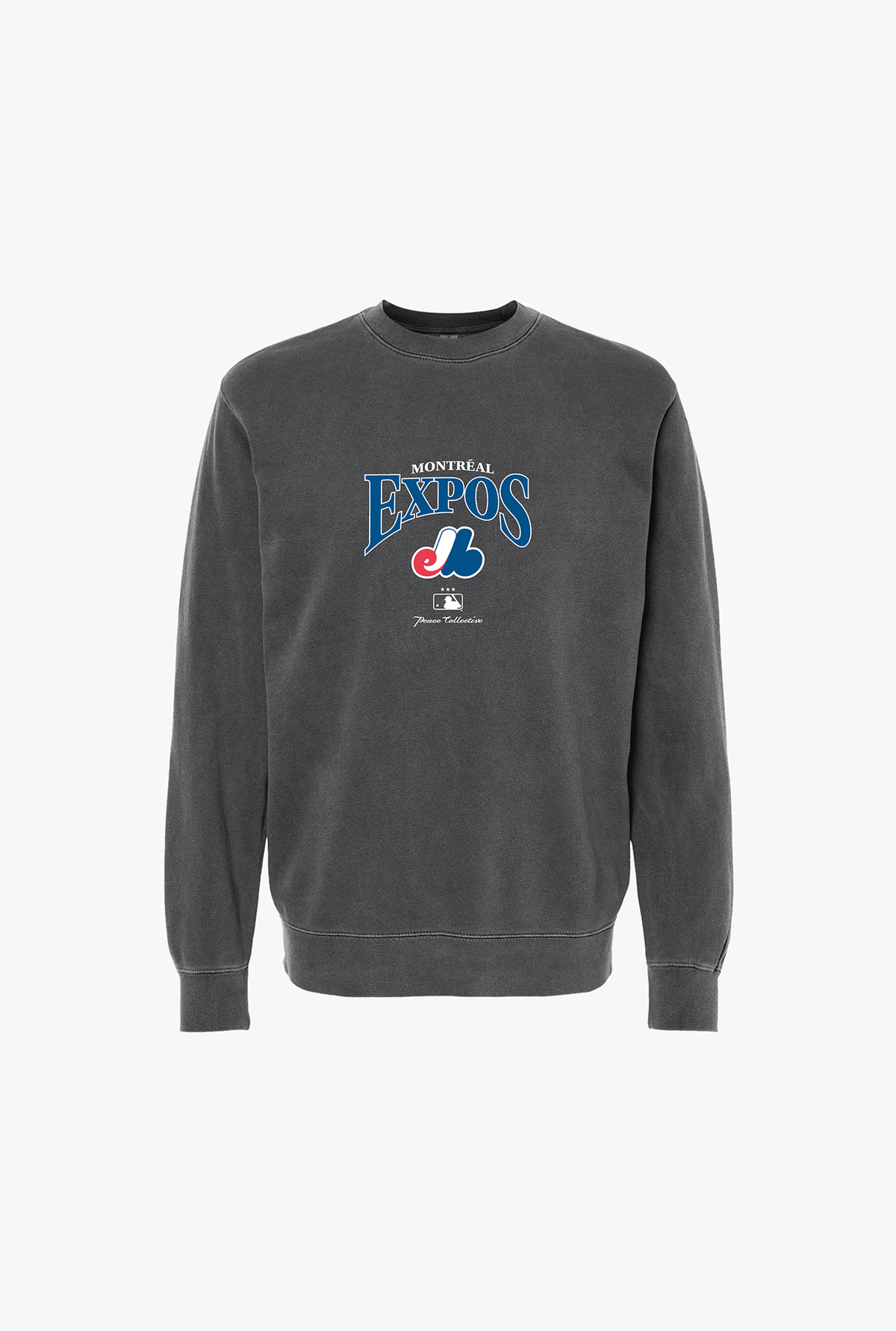 Montreal Expos Vintage Embroidered Crewneck - Black