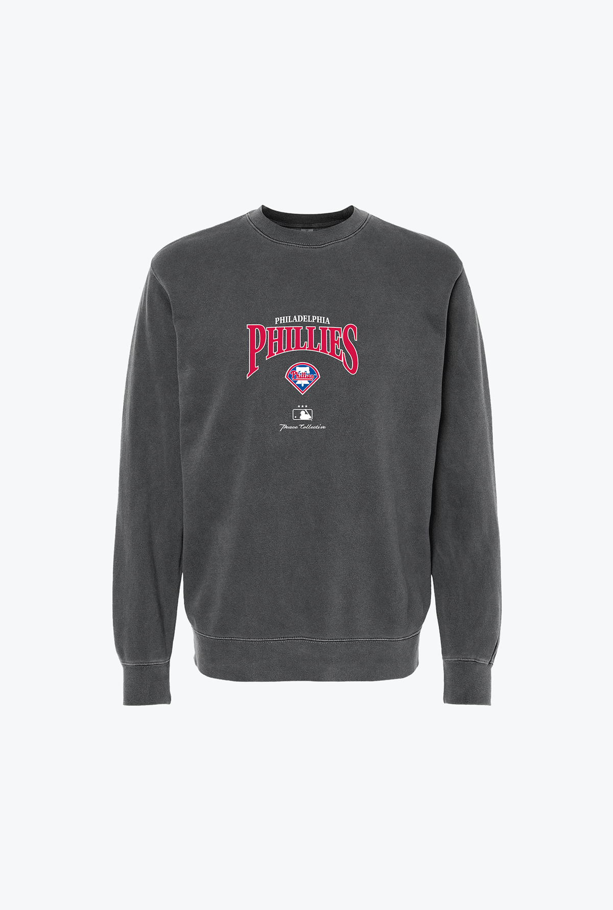 Philadelphia Phillies Vintage Embroidered Crewneck - Black