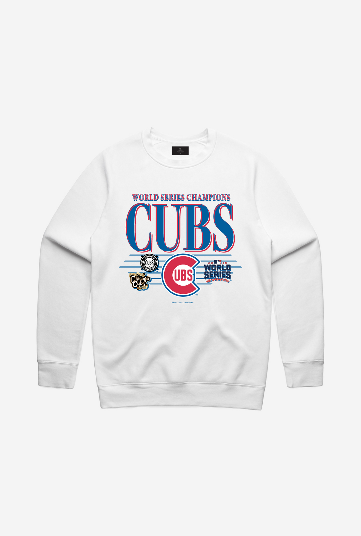 Chicago Cubs Throwback Rundhalsausschnitt - Weiß