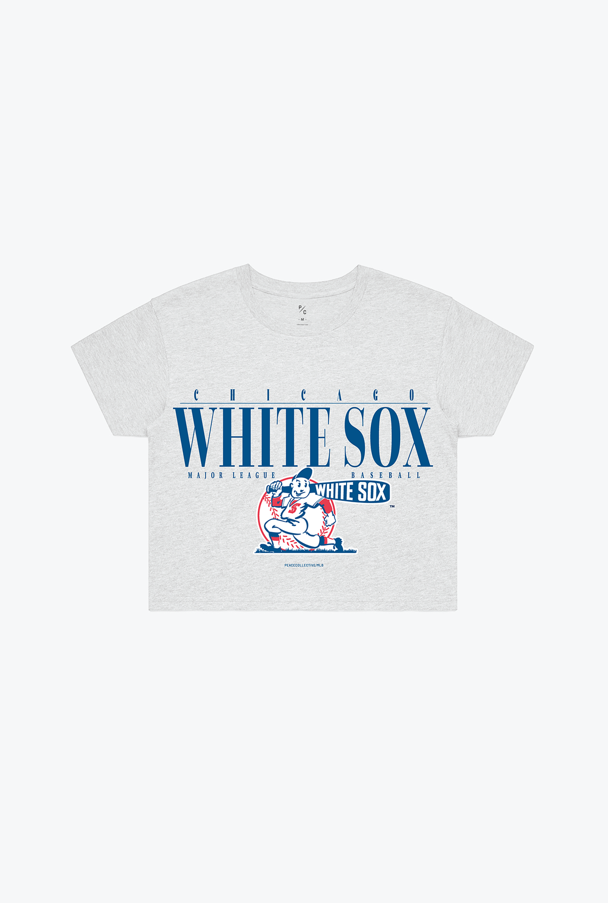 Chicago White Sox Garment Dyed Cropped T-Shirt - Ash