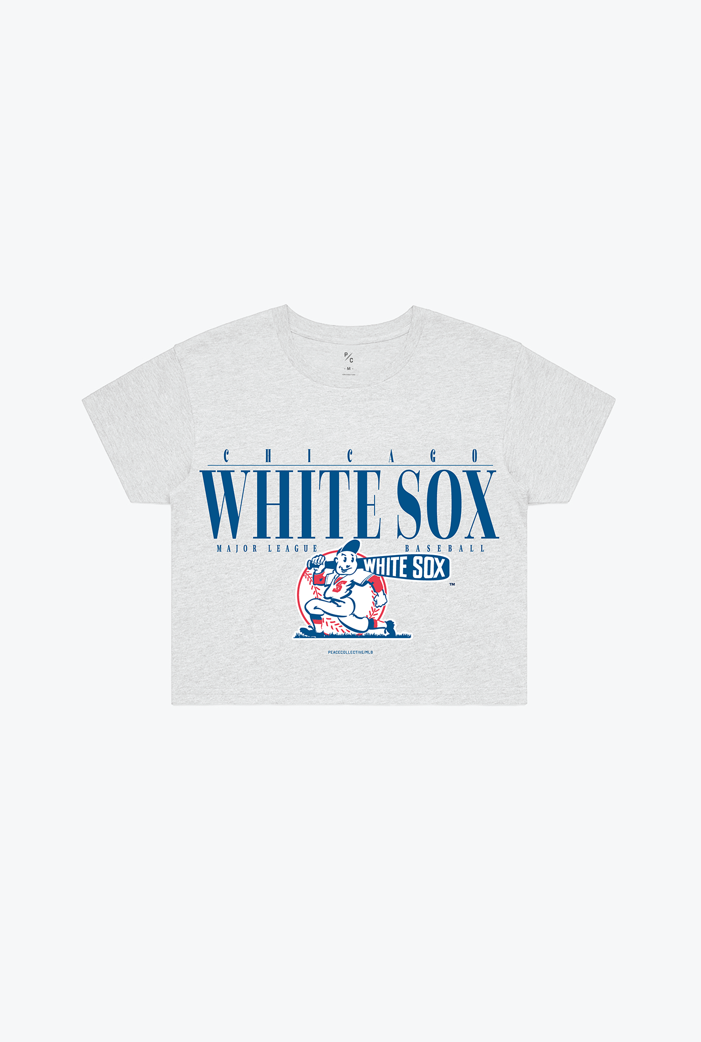 Chicago White Sox Garment Dyed Cropped T-Shirt - Ash