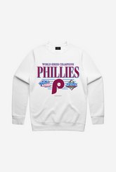 Pull ras du cou rétro des Philadelphia Phillies - Blanc