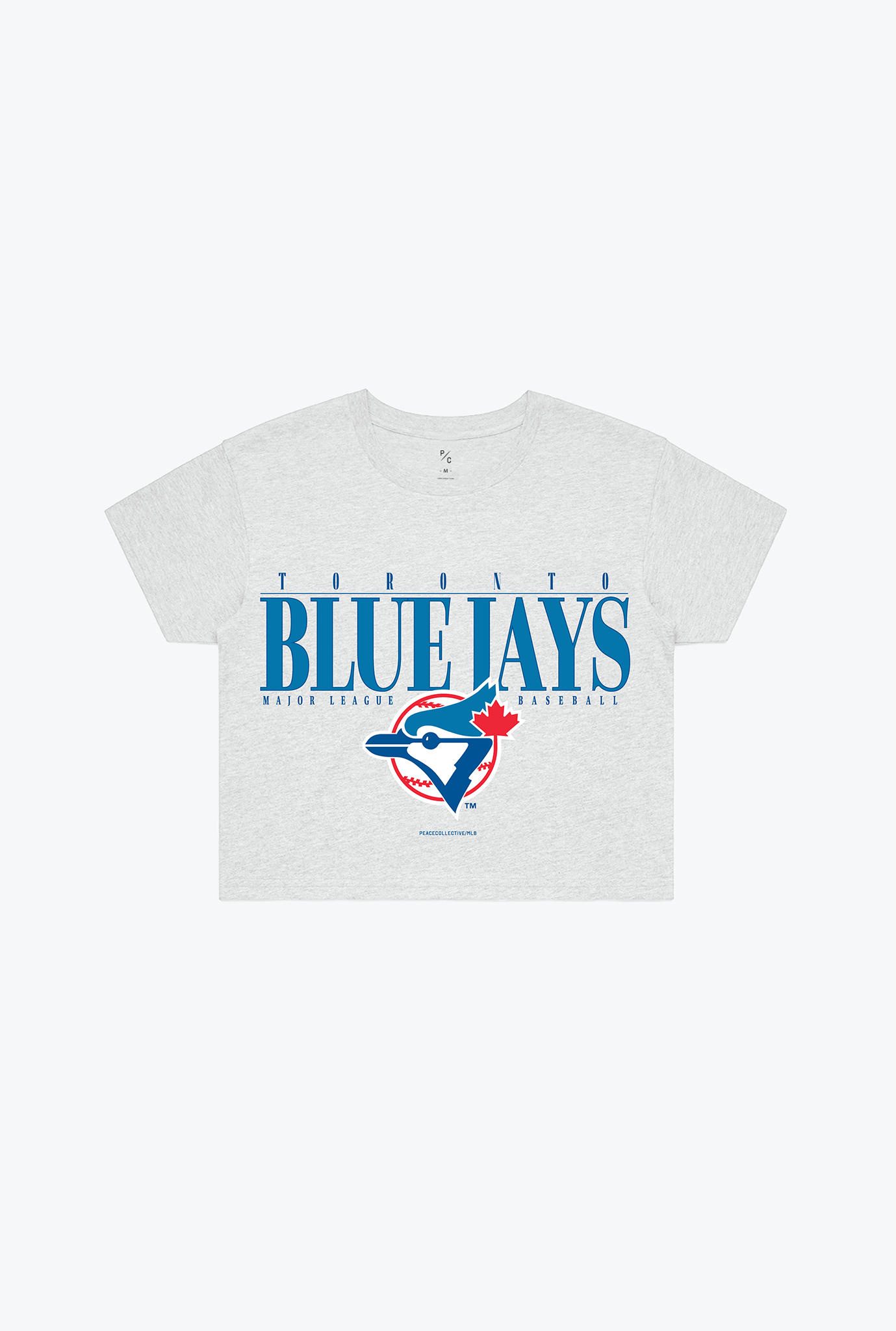 Toronto Blue Jays Cropped T-Shirt - Ash