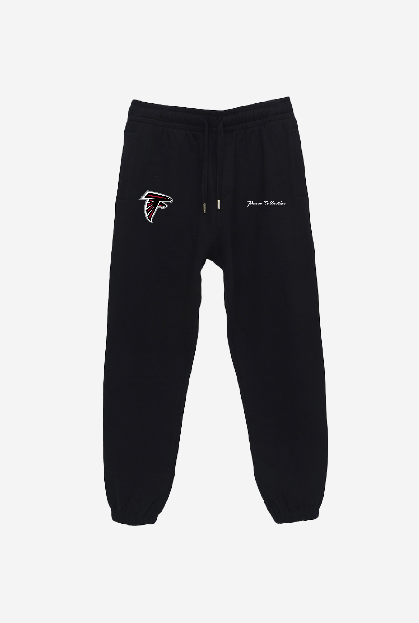 Schwerer Jogginganzug mit Logo von Atlanta Falcons – Schwarz