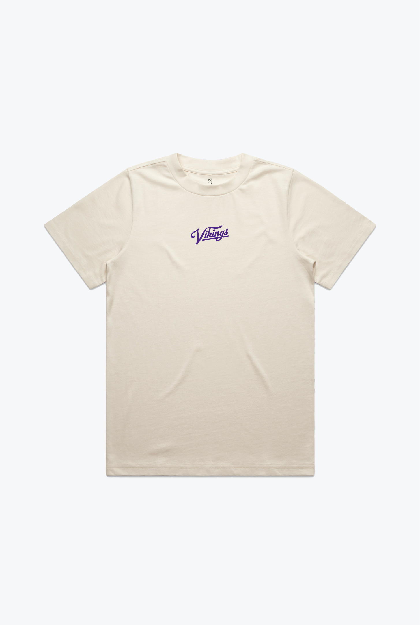 Minnesota Vikings Women's Heavyweight T-Shirt - Natural