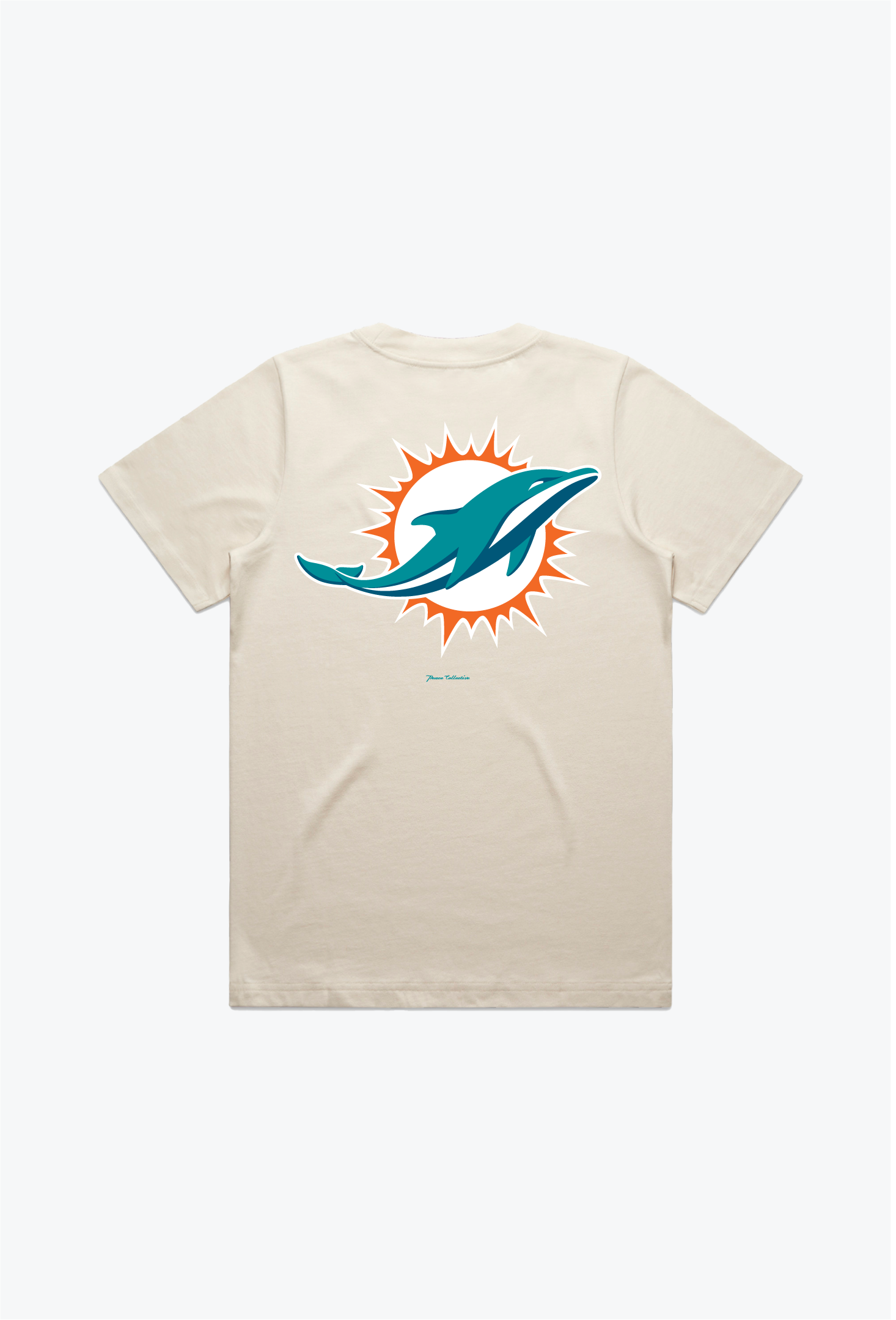 Miami Dolphins Women's Heavyweight T-Shirt - Natural