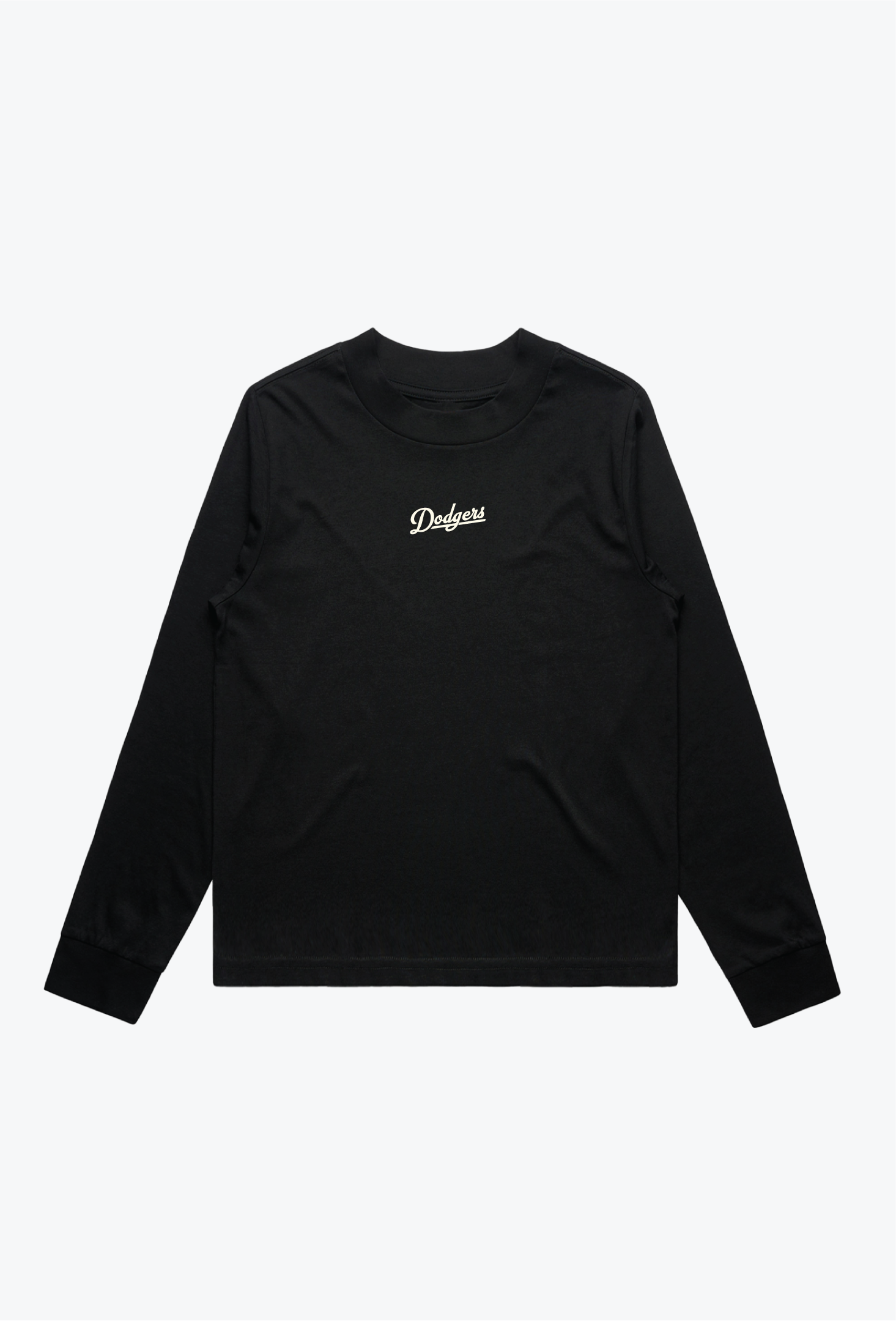 Los Angeles Dodgers Women's Mock Long Sleeve - Black