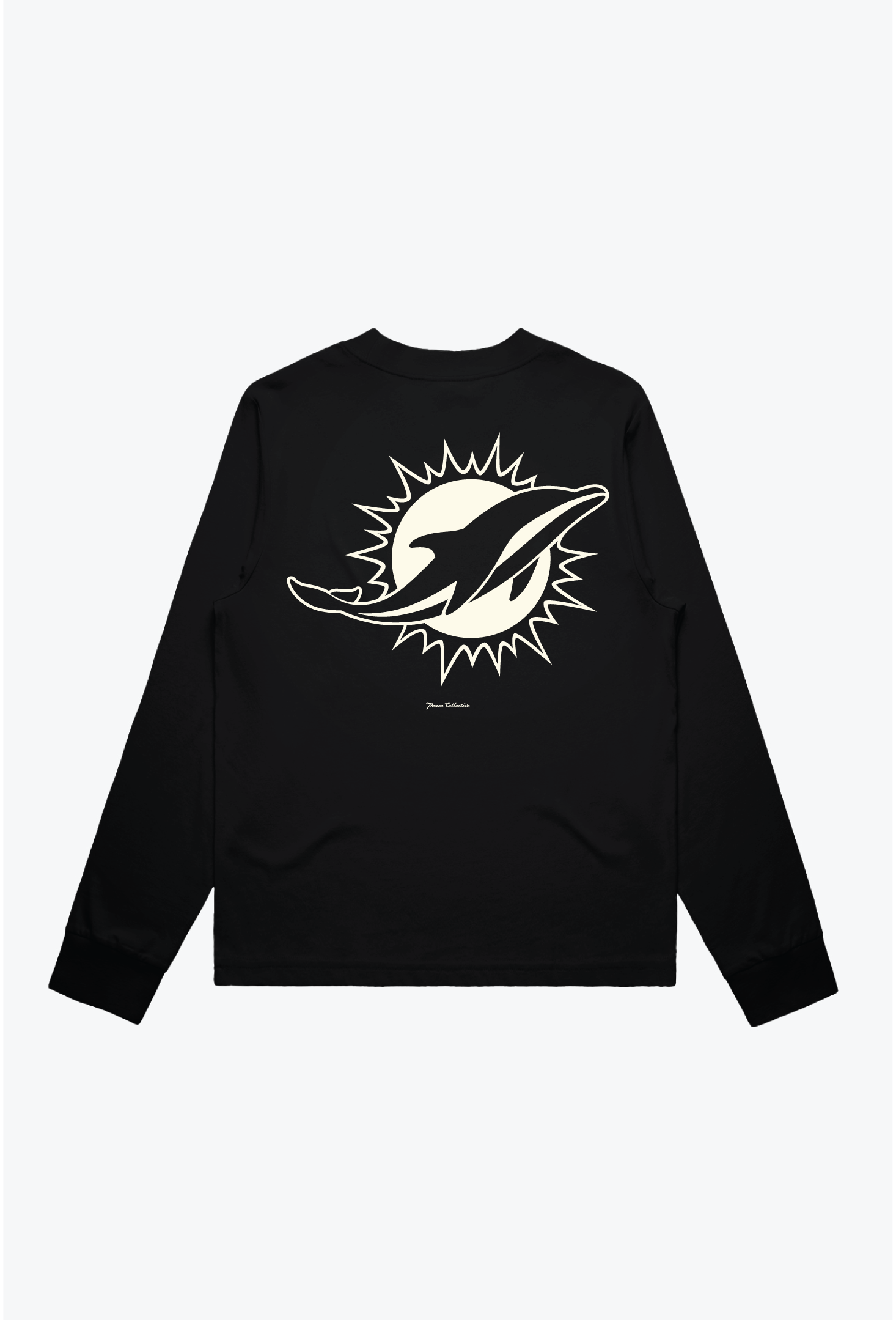 Miami Dolphins Women's Mock Long Sleeve - Black