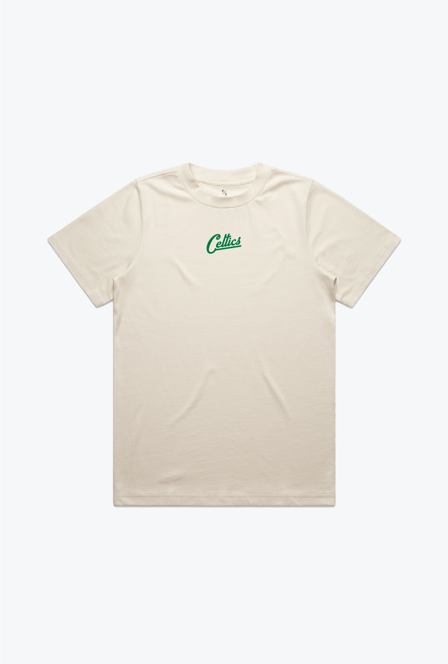 Boston Celtics Women's Heavyweight T-Shirt - Natural