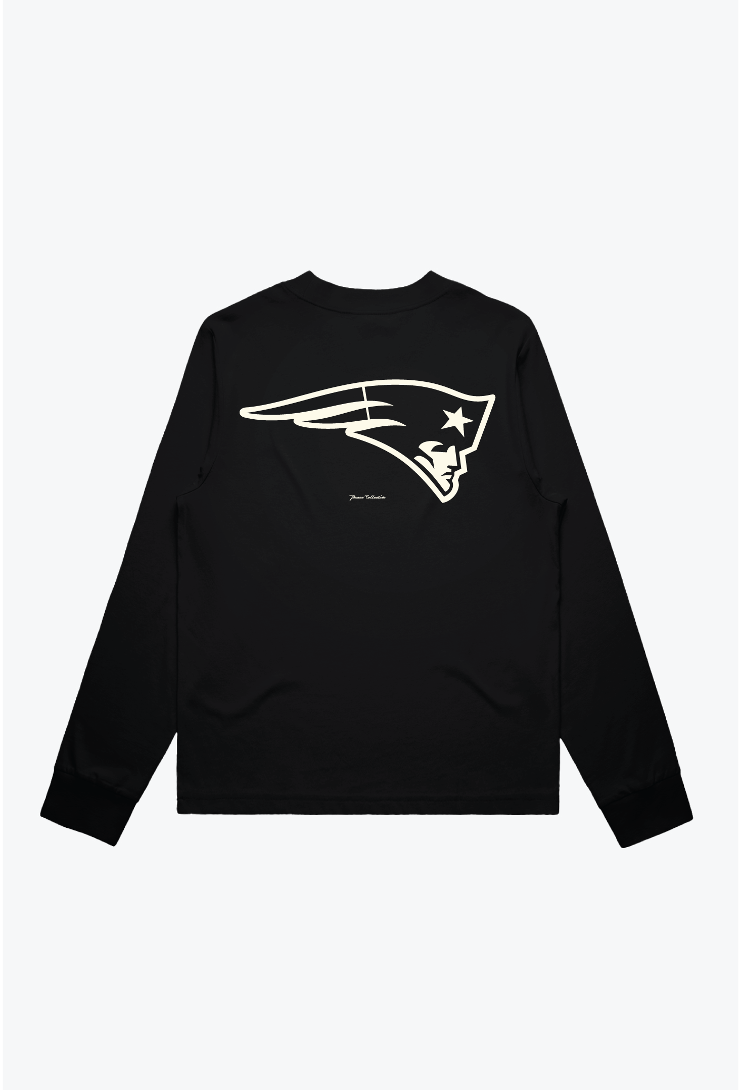 New England Patriots Women's Mock Long Sleeve - Black