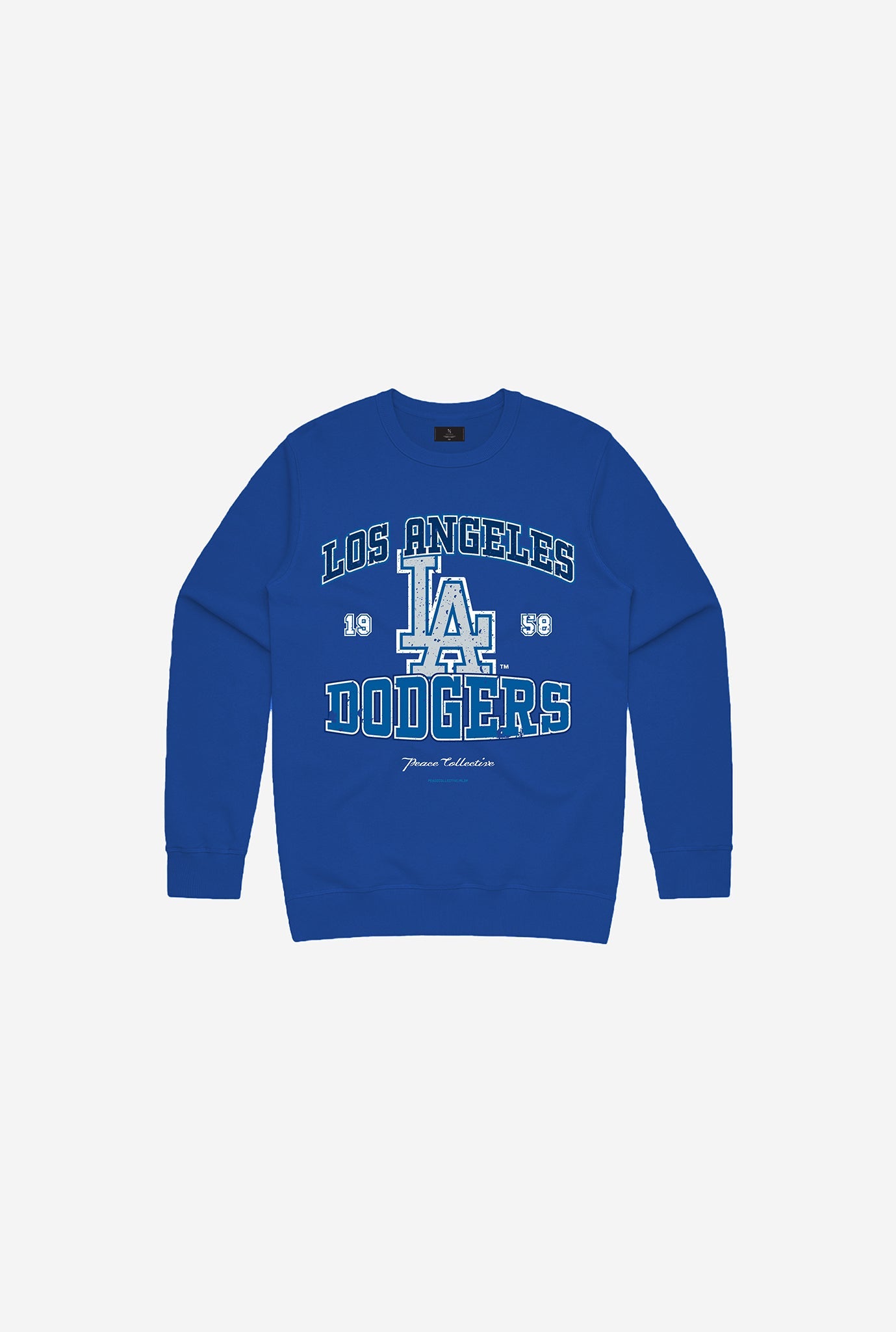 Los Angeles Dodgers Vintage Washed Kids Crewneck - Royal