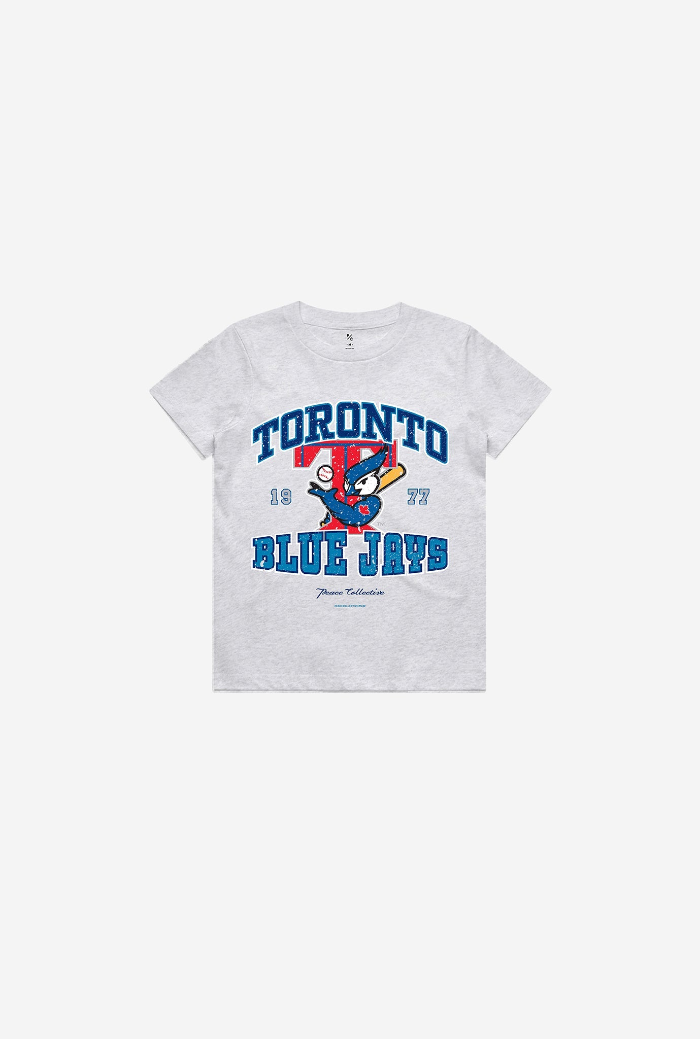 Toronto Blue Jays Vintage Washed Kids T-Shirt - Ash
