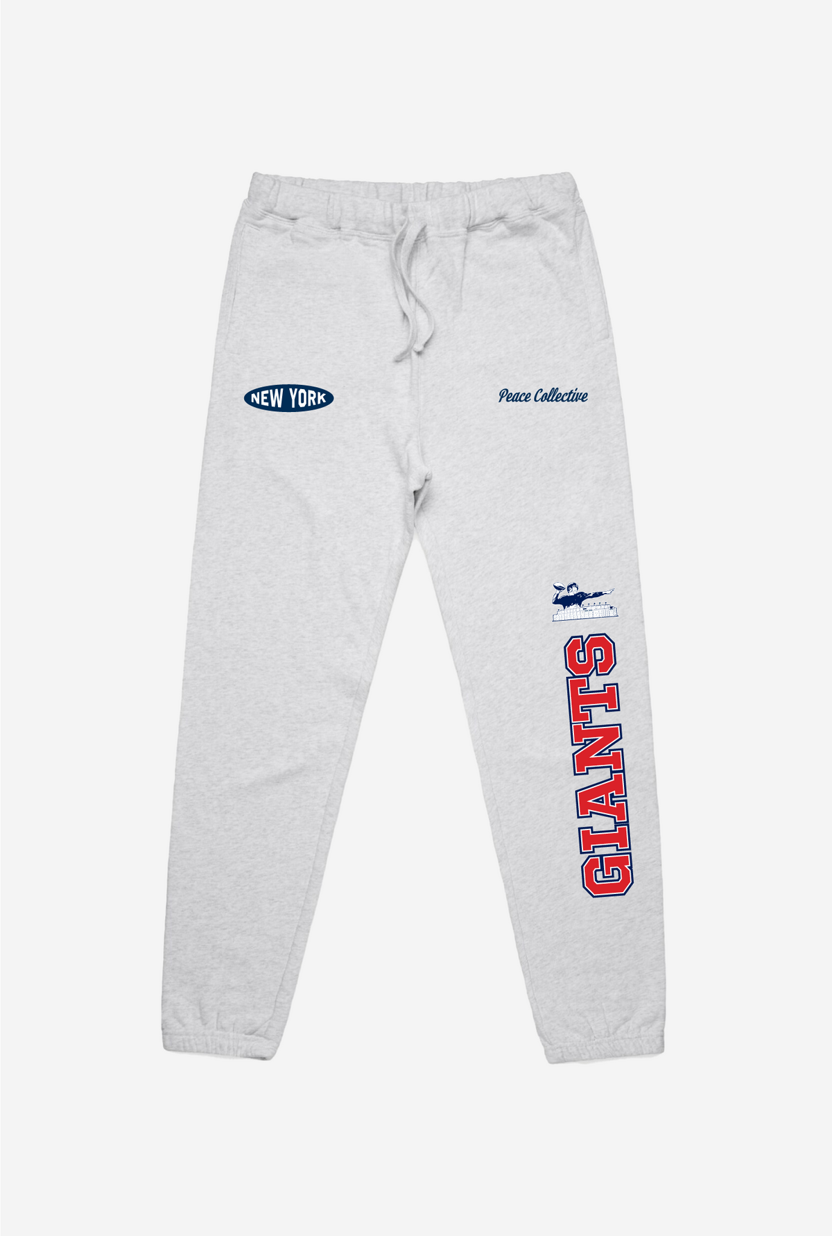 New York Giants Washed Graphic Joggers - Ash